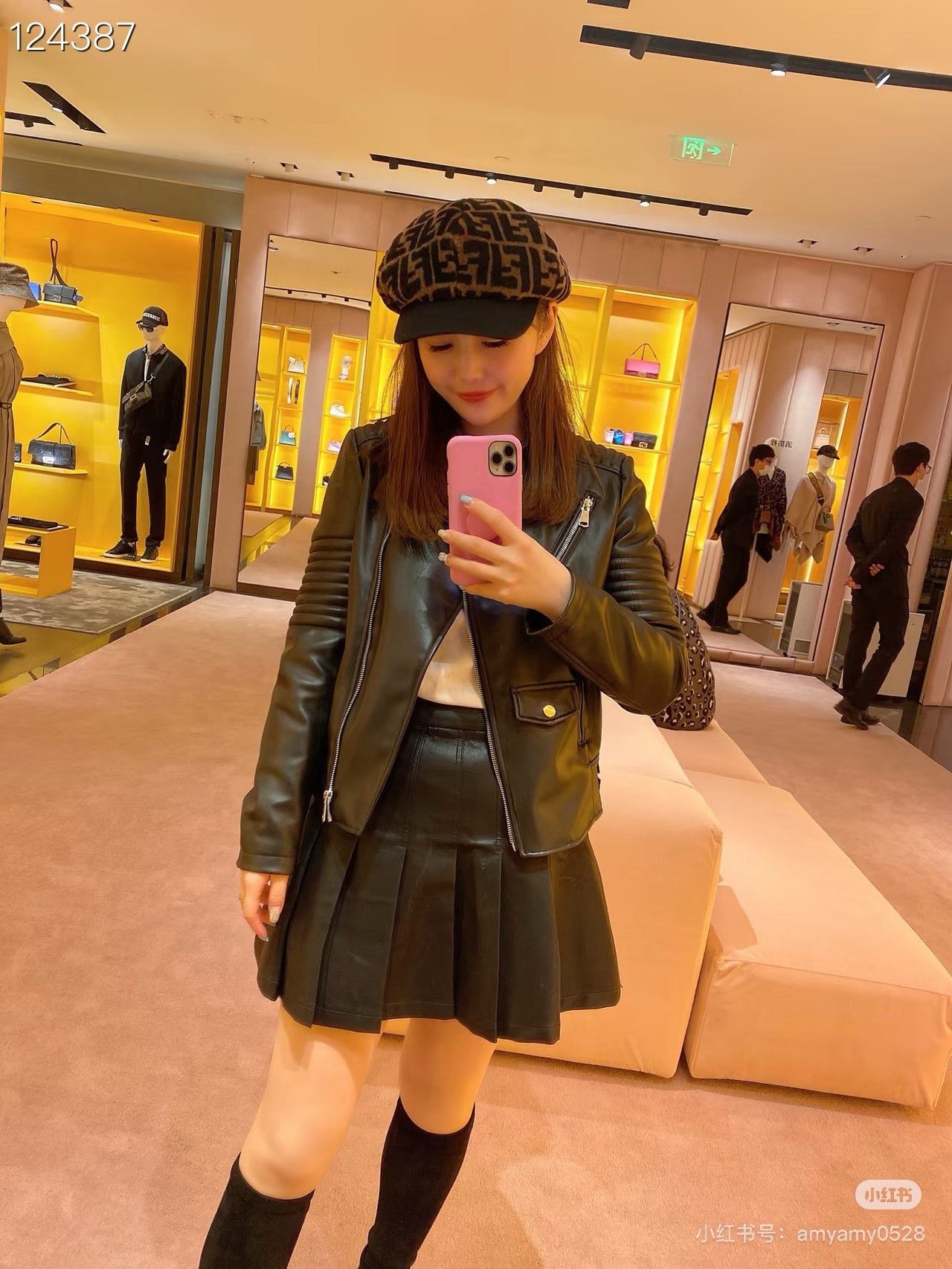 Fendi FENDI FF Print Wool Baseball Cap Size ONE SIZE - 8 Thumbnail