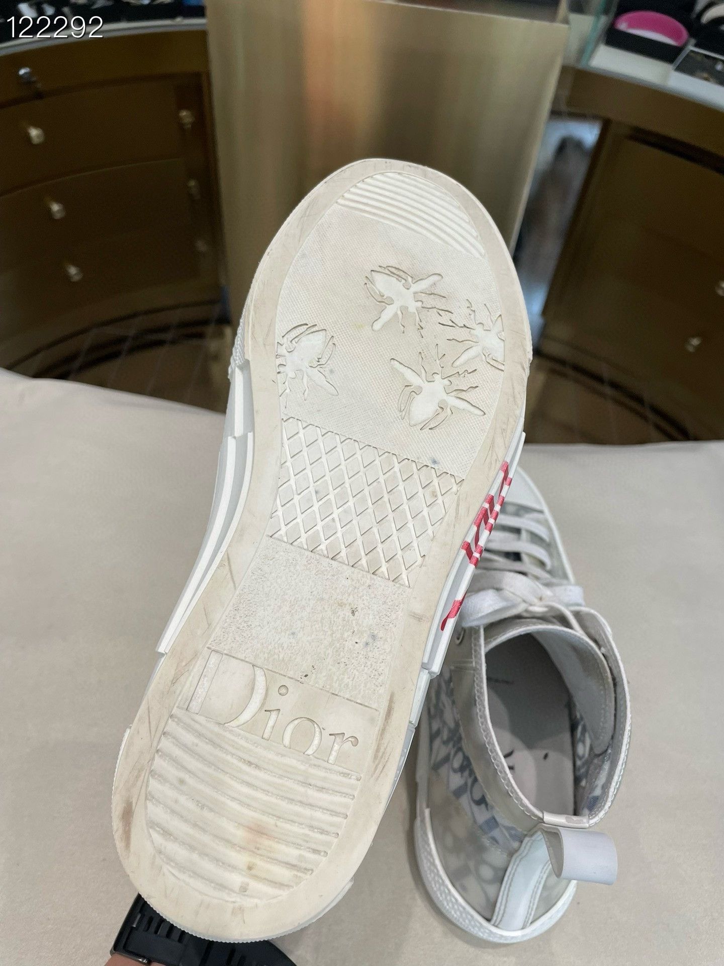 Dior Dior B23 Canvas High-Top Sneakers Size US 6 / EU 39 - 7 Thumbnail