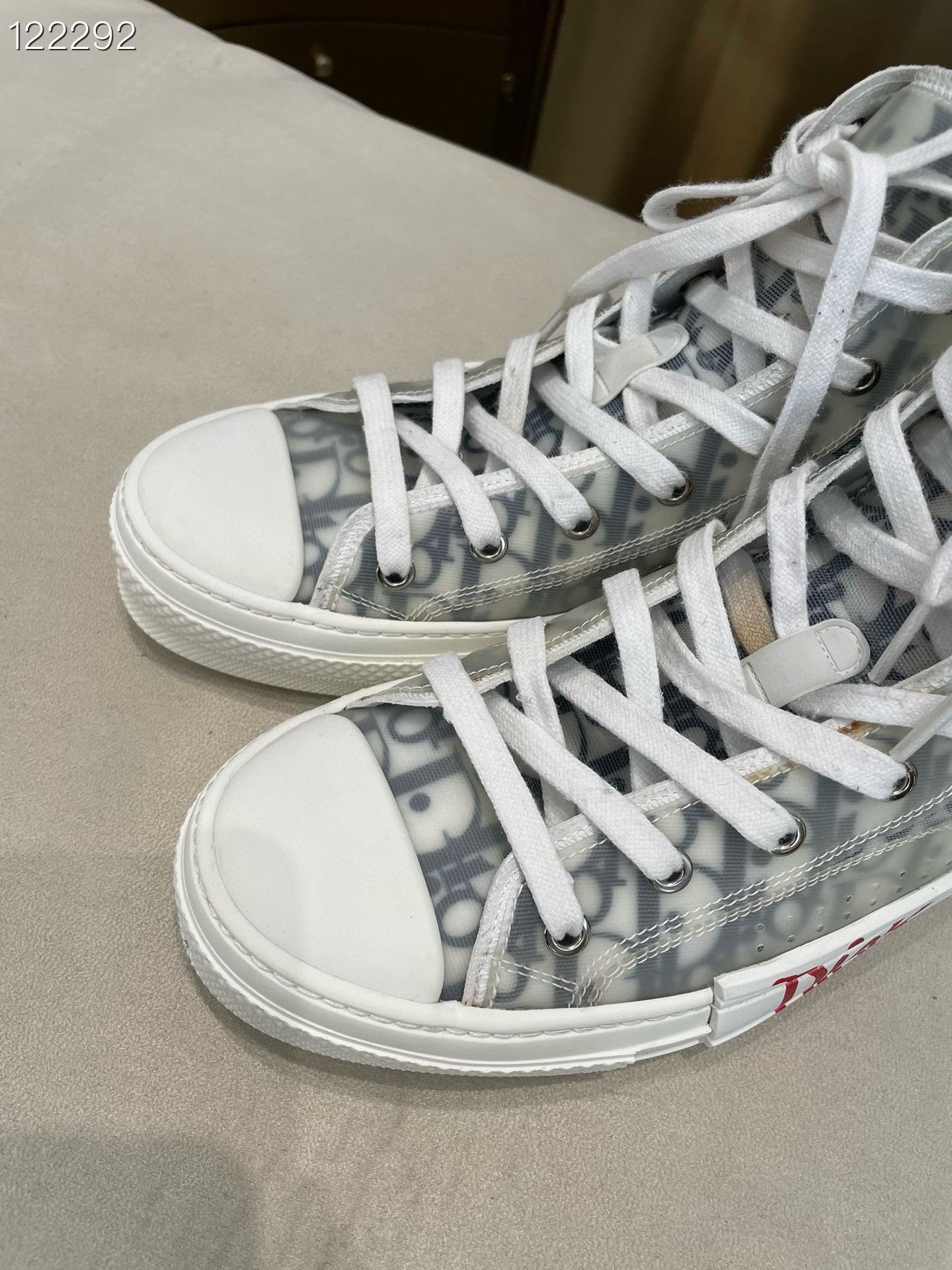 Dior Dior B23 Canvas High-Top Sneakers Size US 6 / EU 39 - 3 Thumbnail