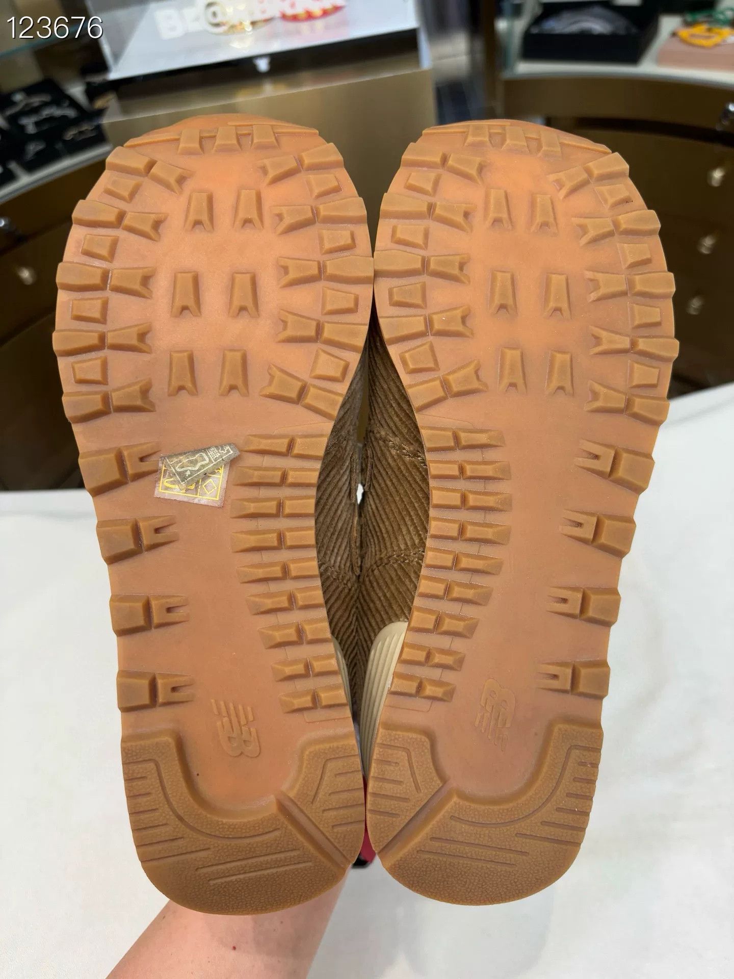 Miu Miu Miumiu New Balance 574 Striped Corduroy Sneakers Size US 4.5 / IT 34.5 - 6 Thumbnail