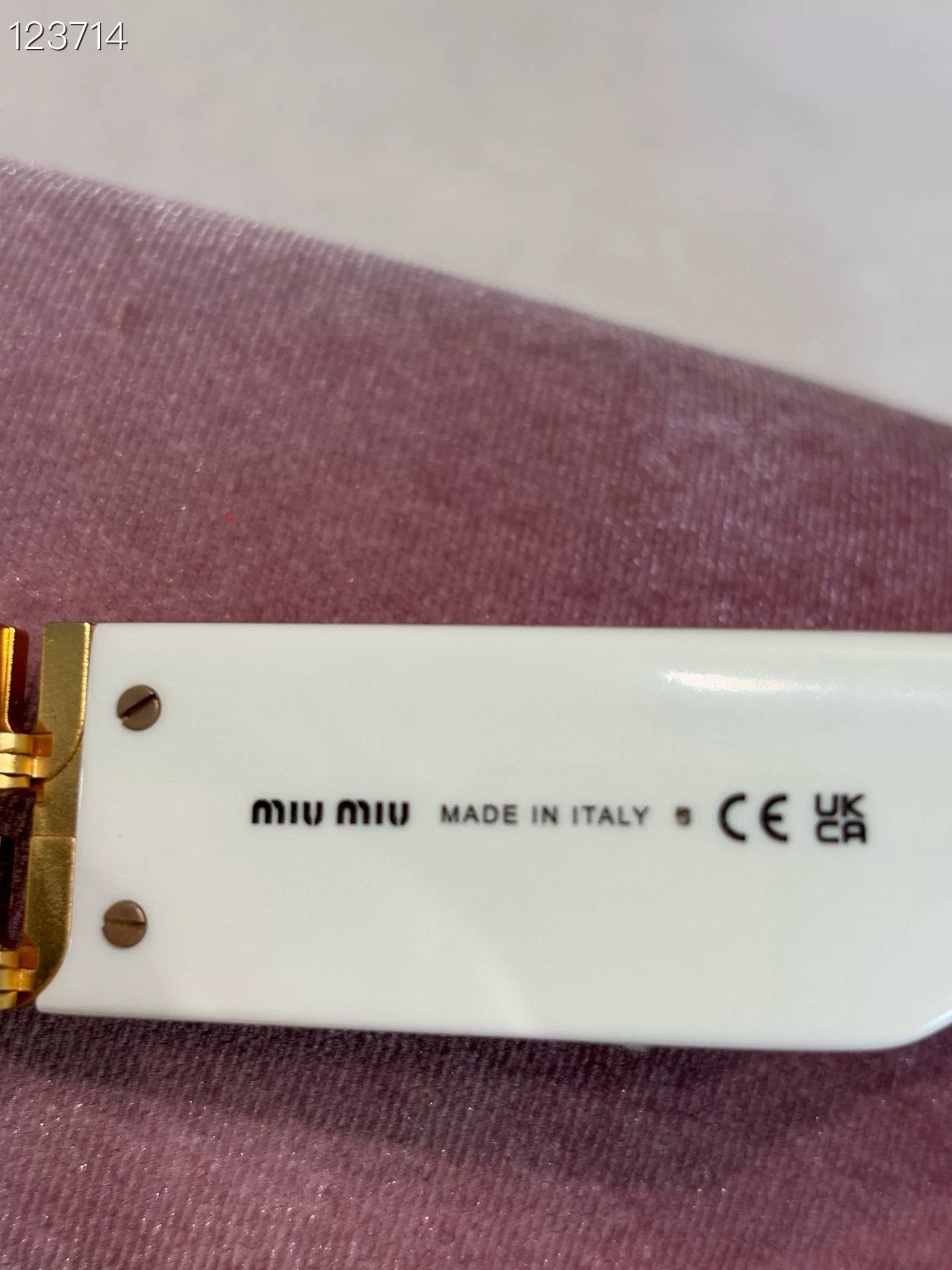 Miu Miu Miu Miu Cat-Eye White Sunglasses Size ONE SIZE - 5 Thumbnail