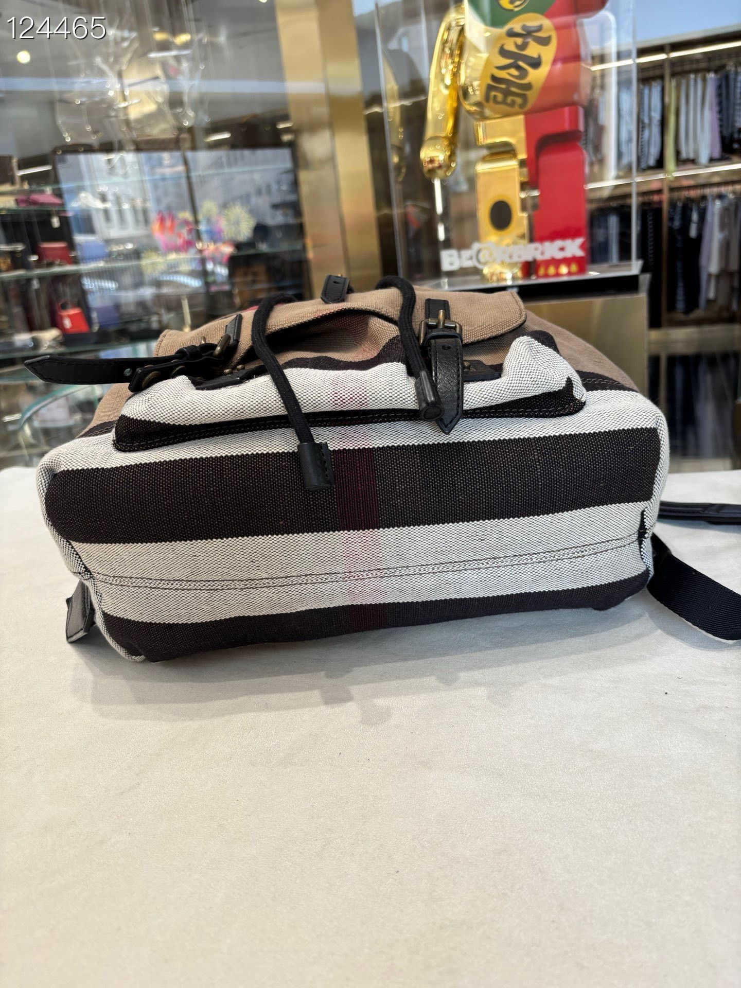 Burberry Burberry Classic Canvas Check Large Backpack Men's Size ONE SIZE - 4 Thumbnail