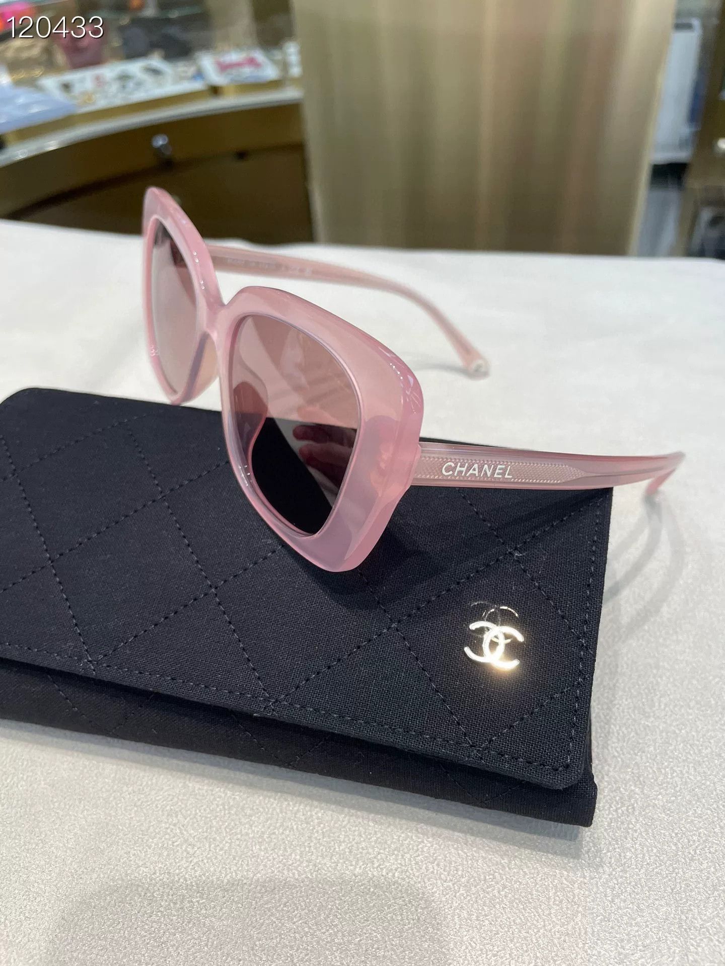 Chanel Chanel 2023 Summer Pink Jelly Sunglasses Size ONE SIZE - 3 Thumbnail