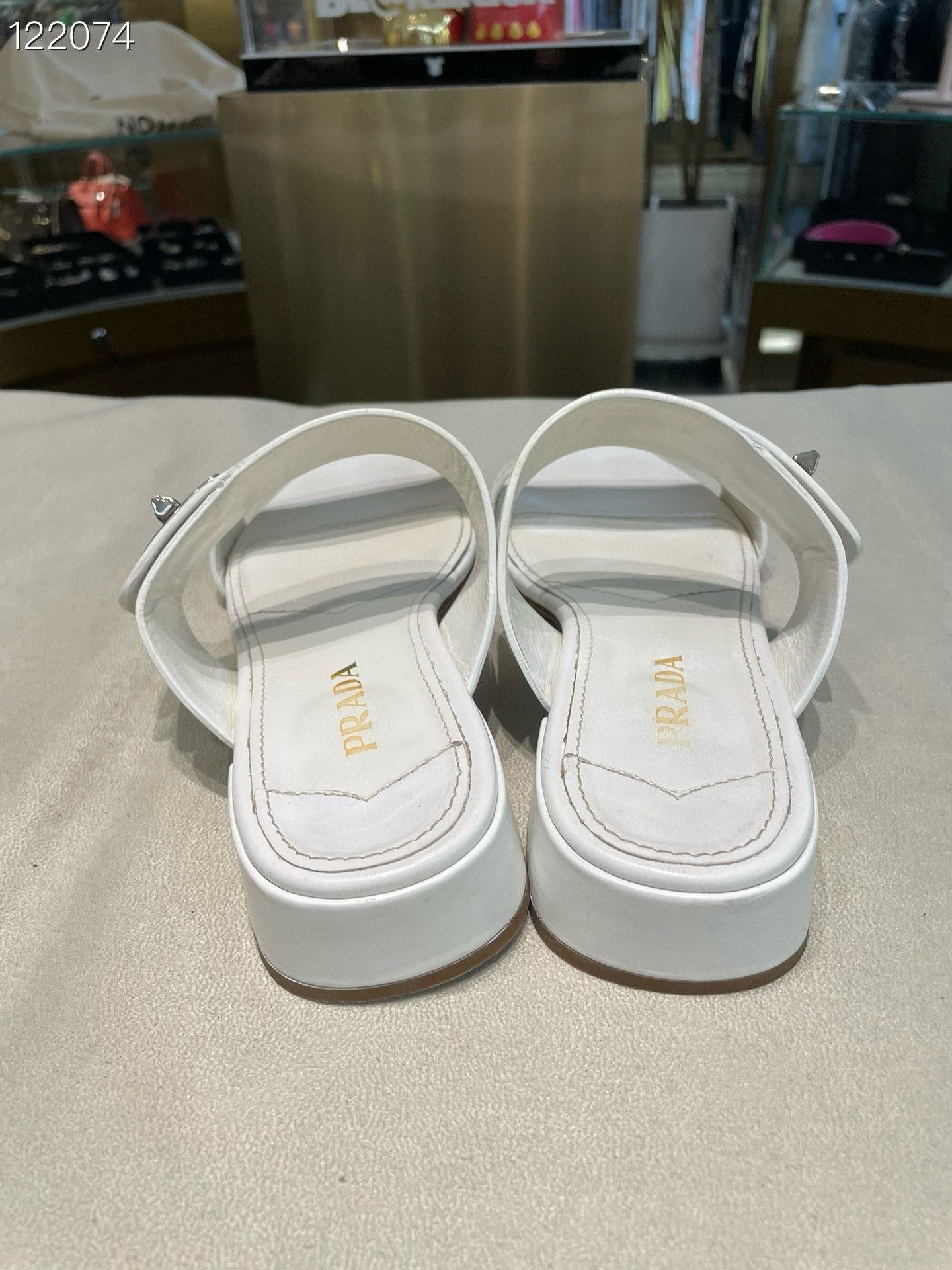 Prada Prada 080634C01 White Simple Sandals Size US 6.5 / IT 36.5 - 3 Thumbnail