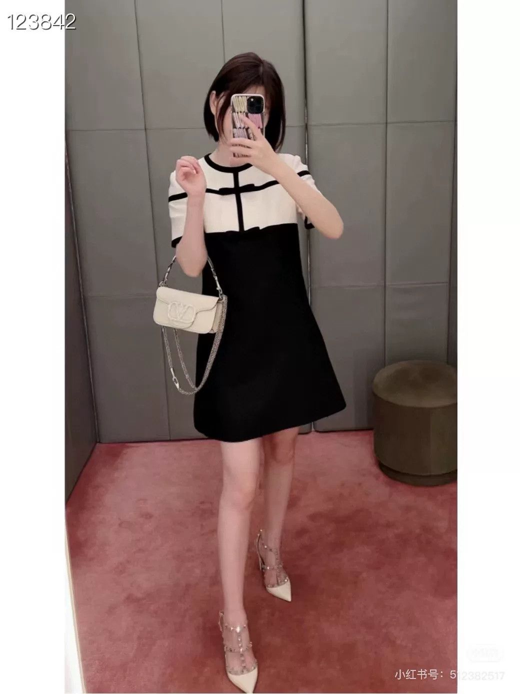 Valentino Valentino 2023 Runway Black White Bow Dress Size M / US 6-8 / IT 42-44 - 7 Thumbnail