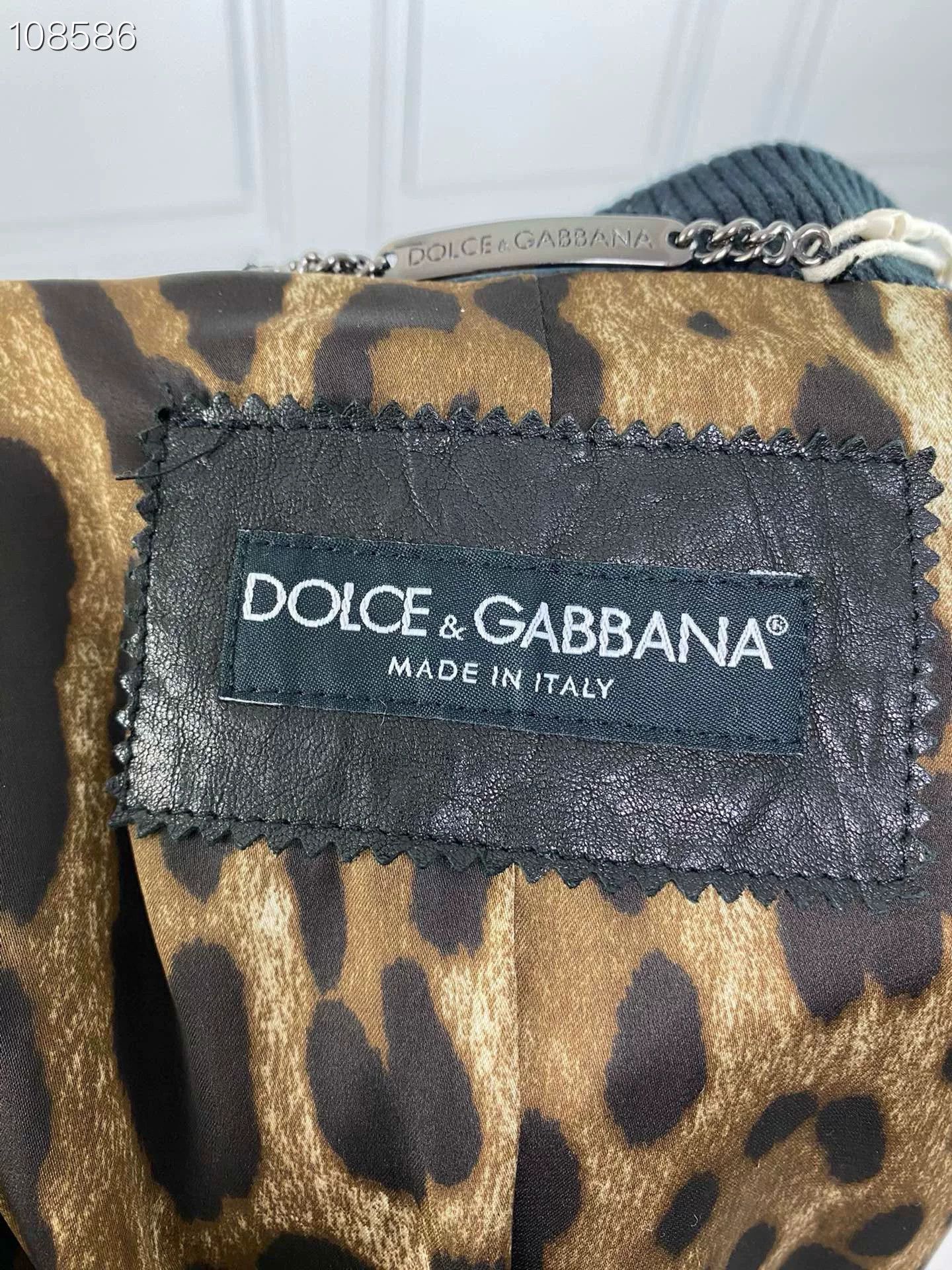 Dolce & Gabbana DG Kimono Collar Leather Jacket Size S / US 4 / IT 40 - 4 Thumbnail