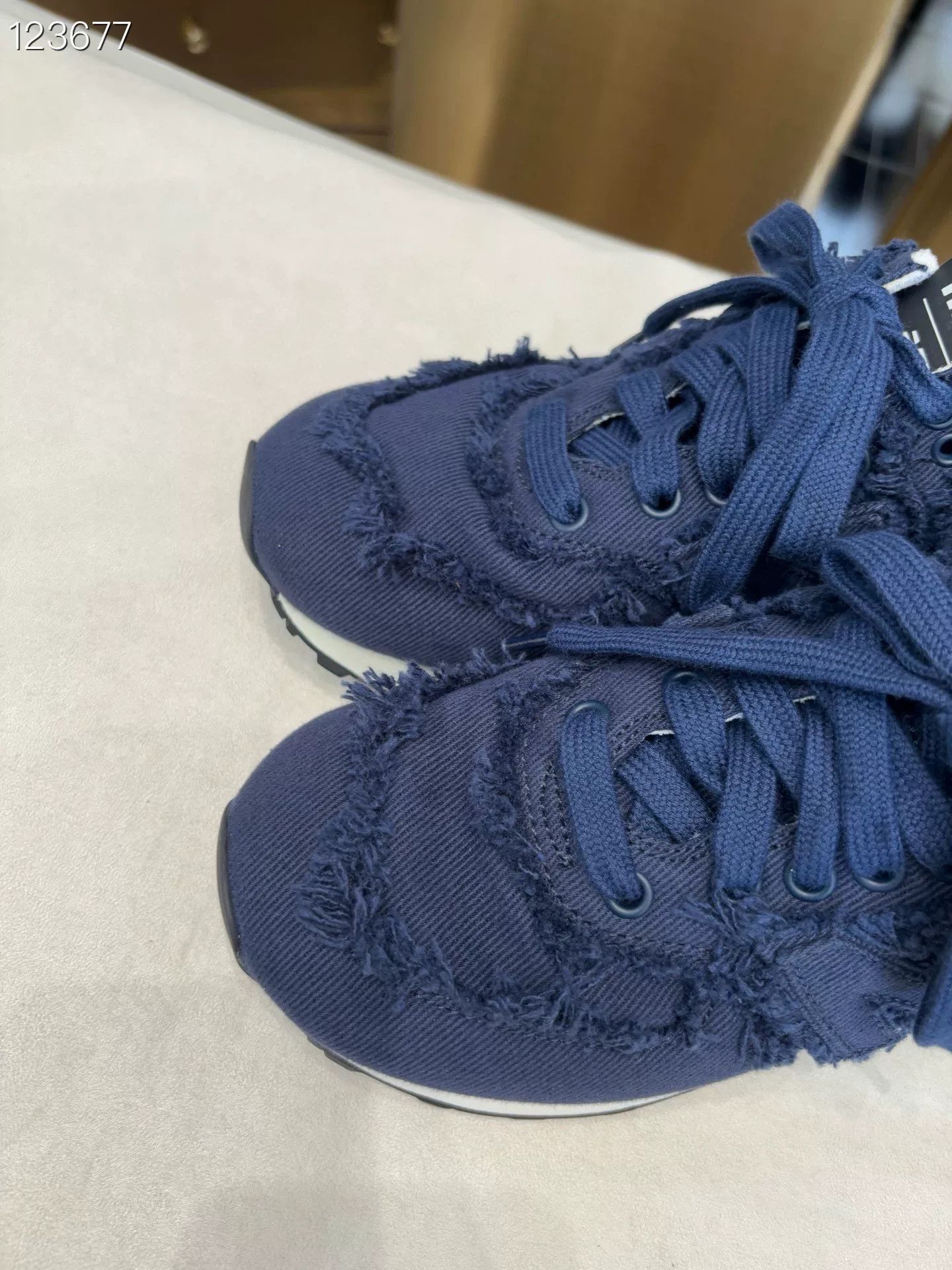Miu Miu New Balance x Denim Sneakers Size US 5 / IT 35 - 2 Thumbnail