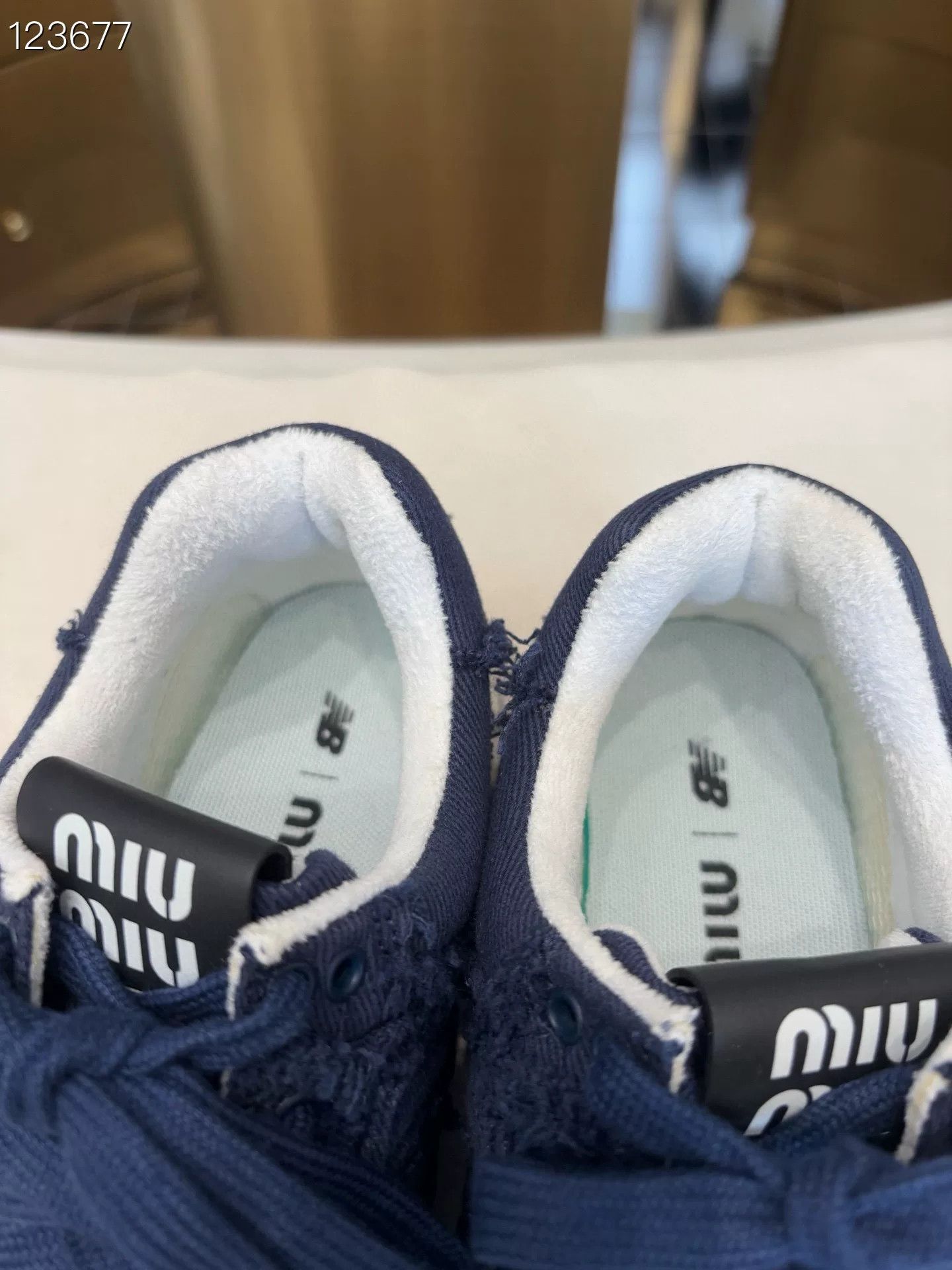 Miu Miu New Balance x Denim Sneakers Size US 5 / IT 35 - 4 Thumbnail