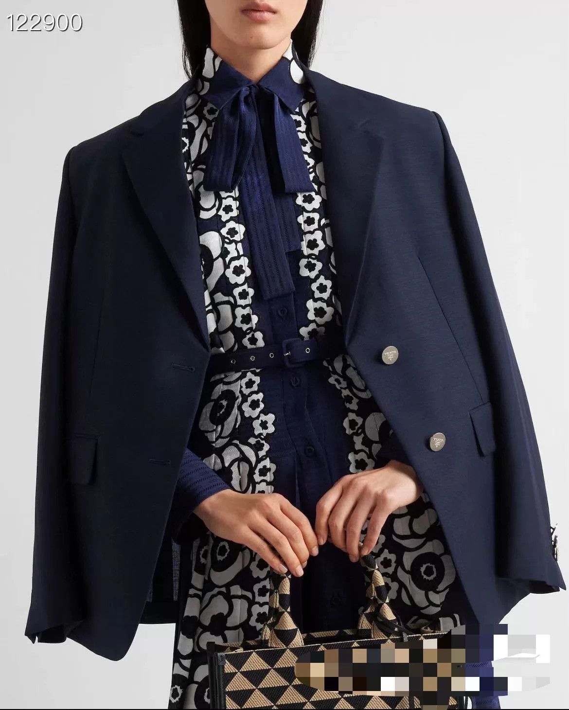Prada Prada Women's Single-Breasted Blazer Size XS / US 0-2 / IT 36-38 - 8 Thumbnail