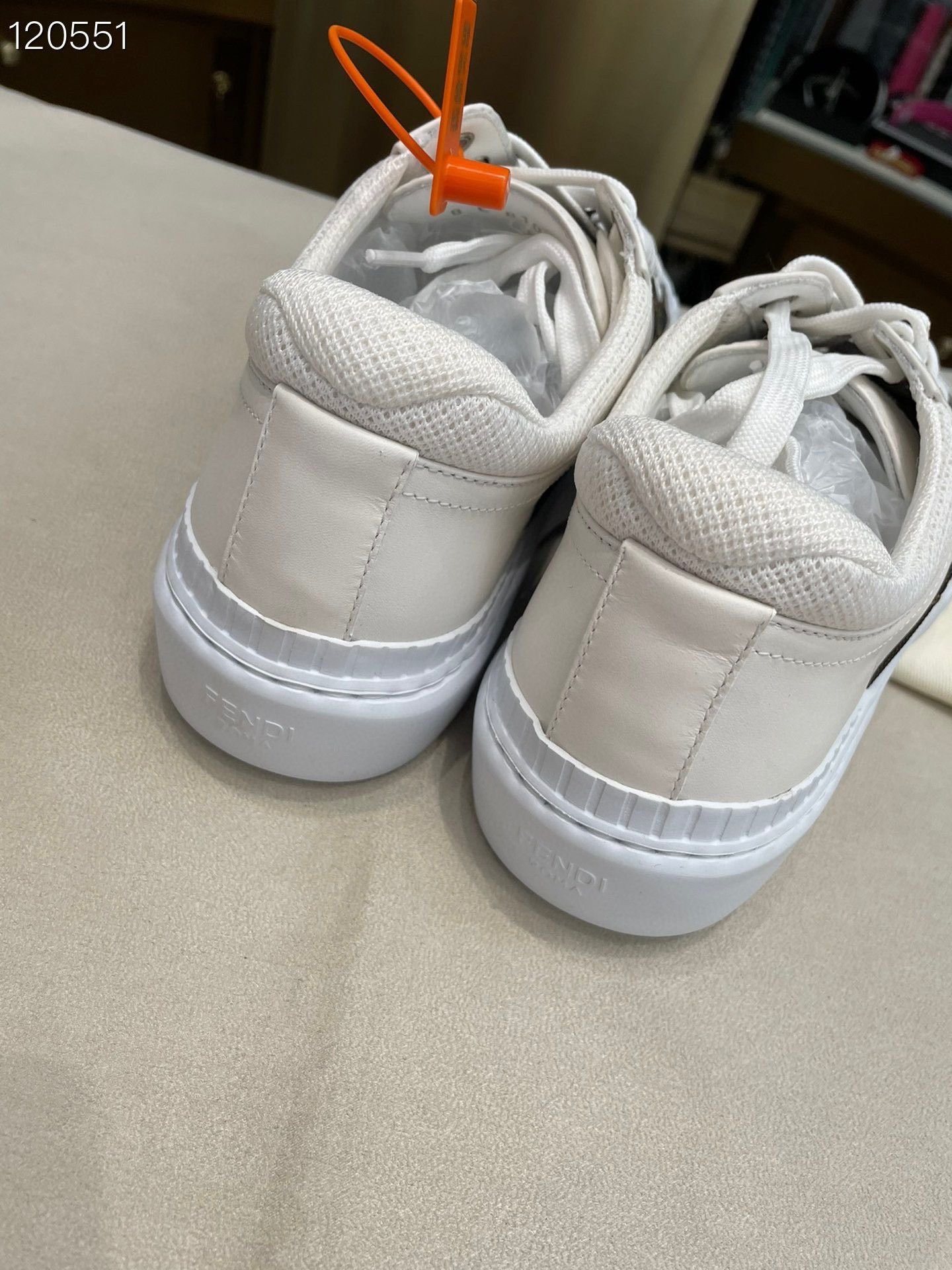 Fendi Fendi Force Series White Brown Low-Top Casual Shoes Size US 6 / IT 36 - 4 Thumbnail