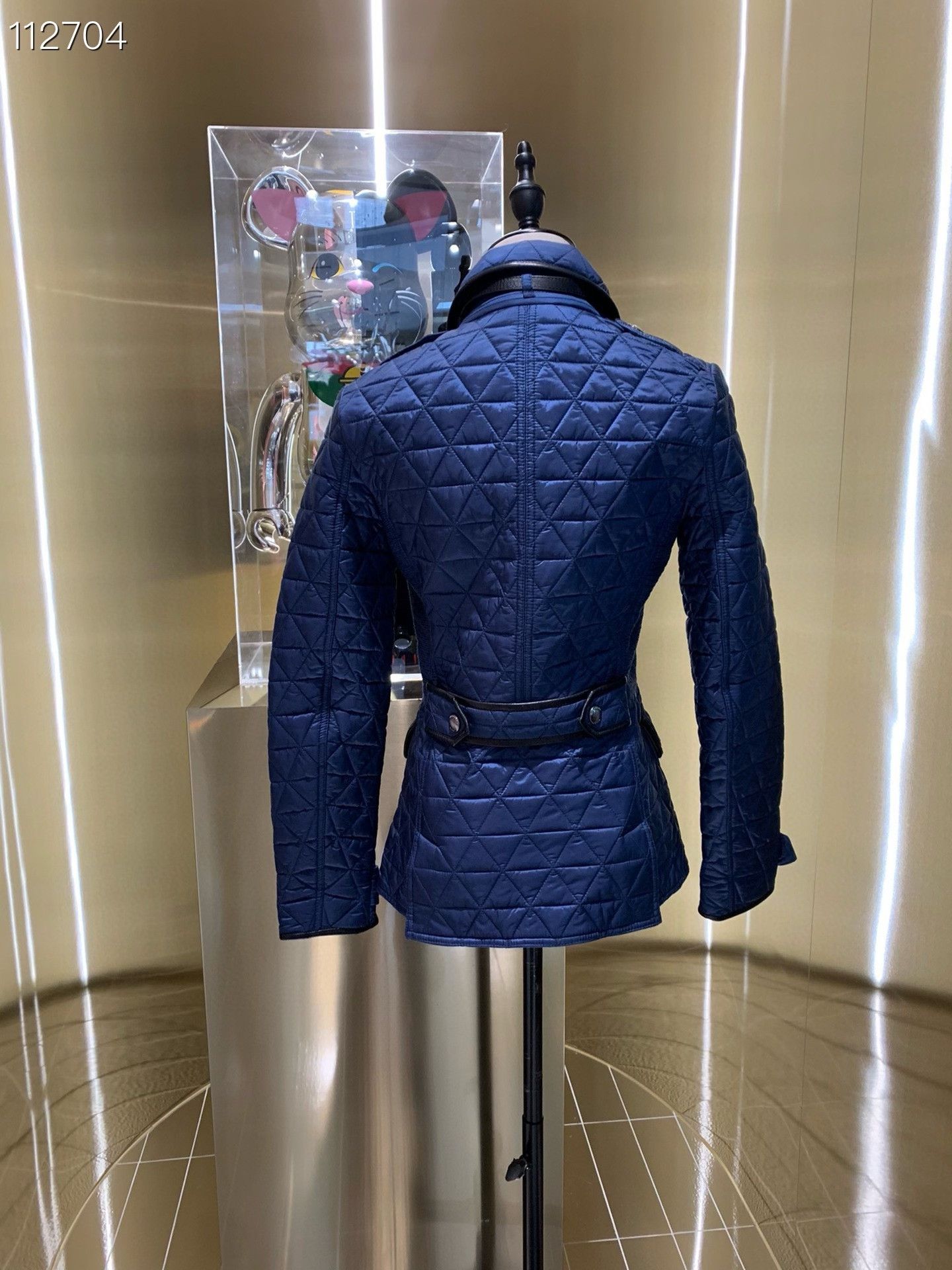Burberry Burberry 073050 v25 Blue Padded Coat Size XS / US 0-2 / IT 36-38 - 2 Thumbnail