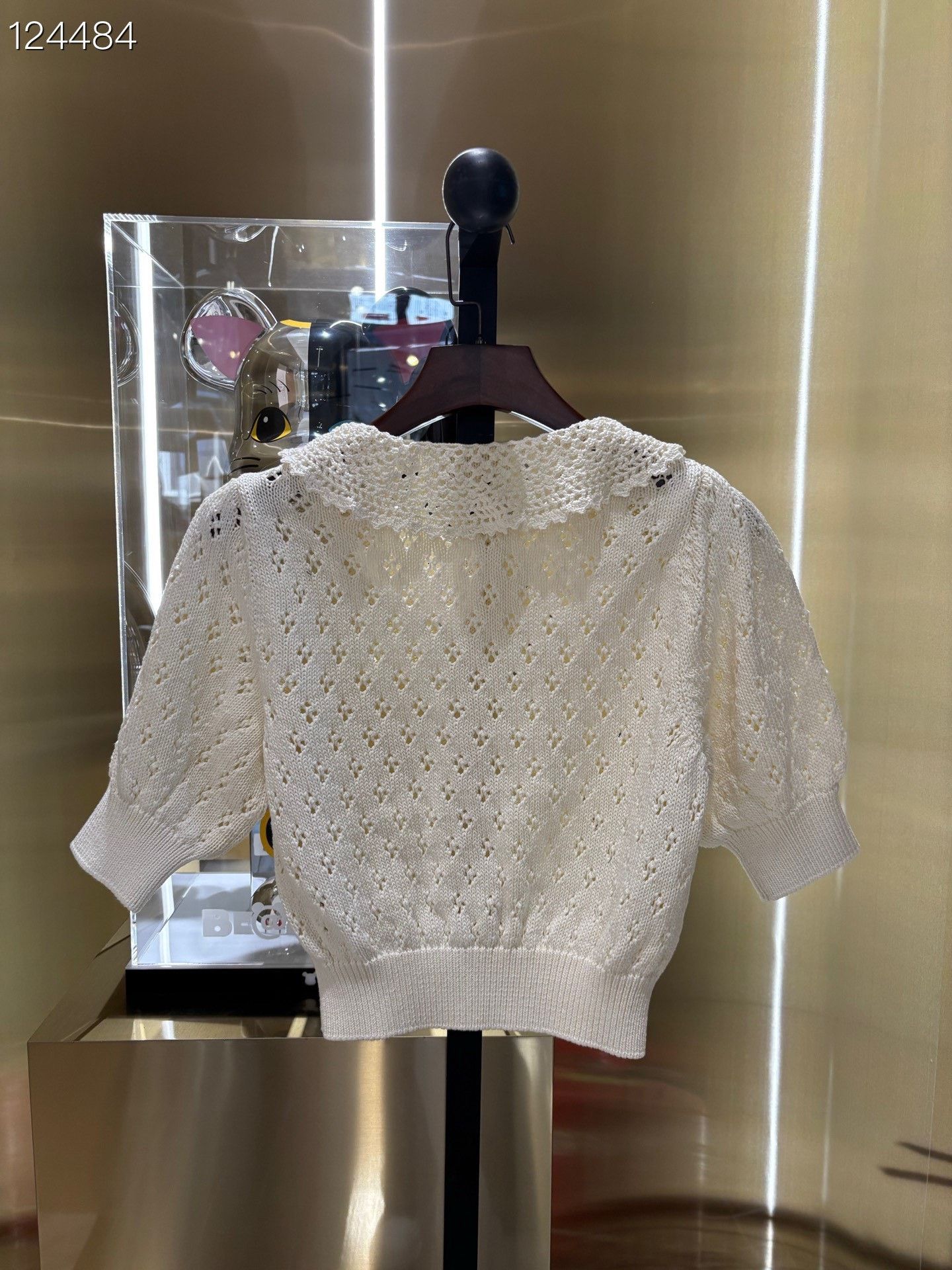 Celine Celine Eyelet Peter Pan Collar Cardigan Size M / US 6-8 / IT 42-44 - 2 Thumbnail