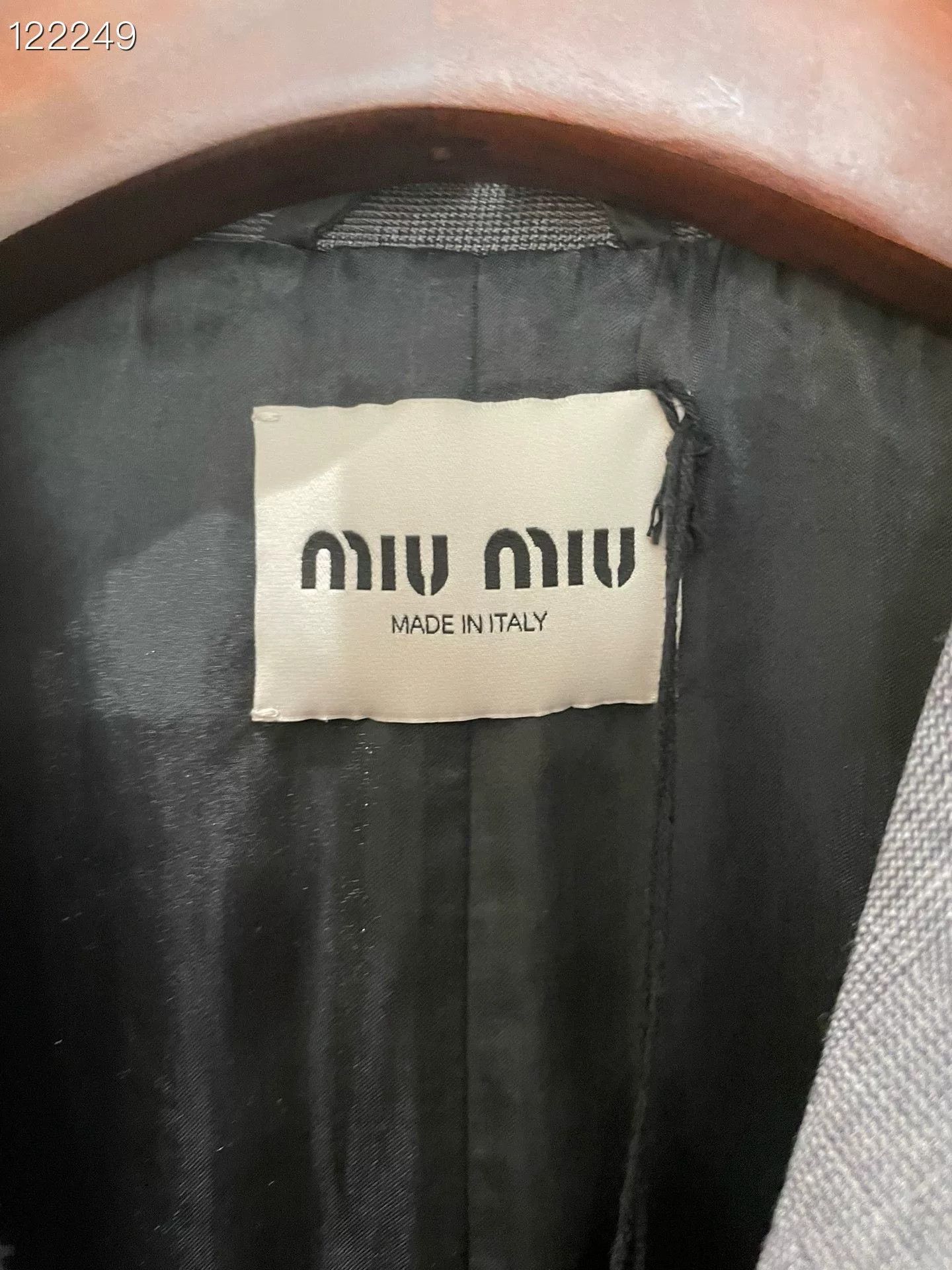 Miu Miu MiuMiu 080783H66 Gray Blazer Size XS / US 0-2 / IT 36-38 - 3 Thumbnail