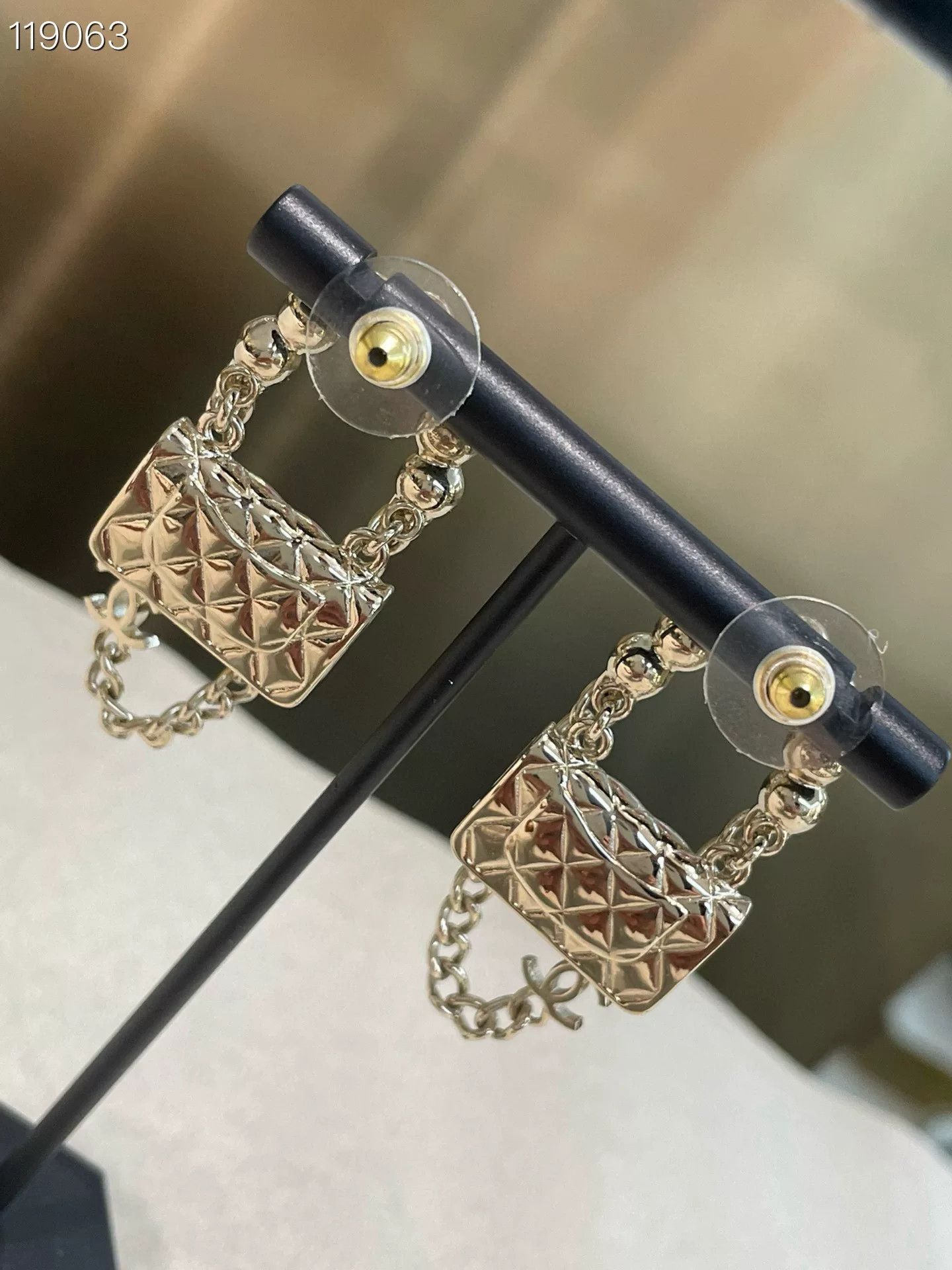 Chanel Chanel Pearl Lock Chain Earrings Size ONE SIZE - 5 Thumbnail