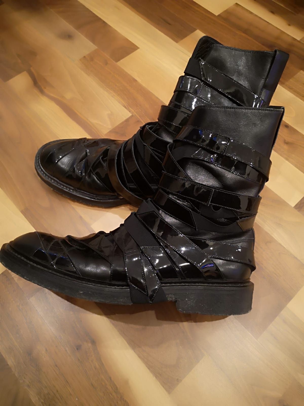 Dior FW2008 ‘Lumiere Du Nord’ Strap Boots Grailed