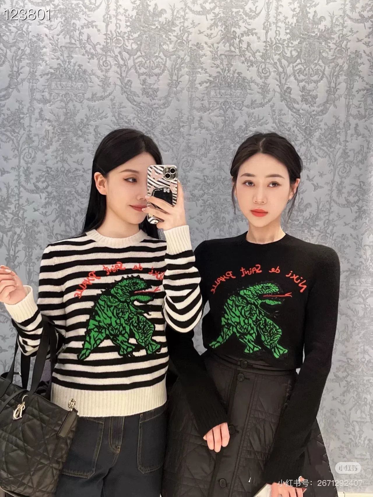 Dior Dior Black White Stripe Cashmere Knit Sweater Size S / US 4 / IT 40 - 7 Thumbnail