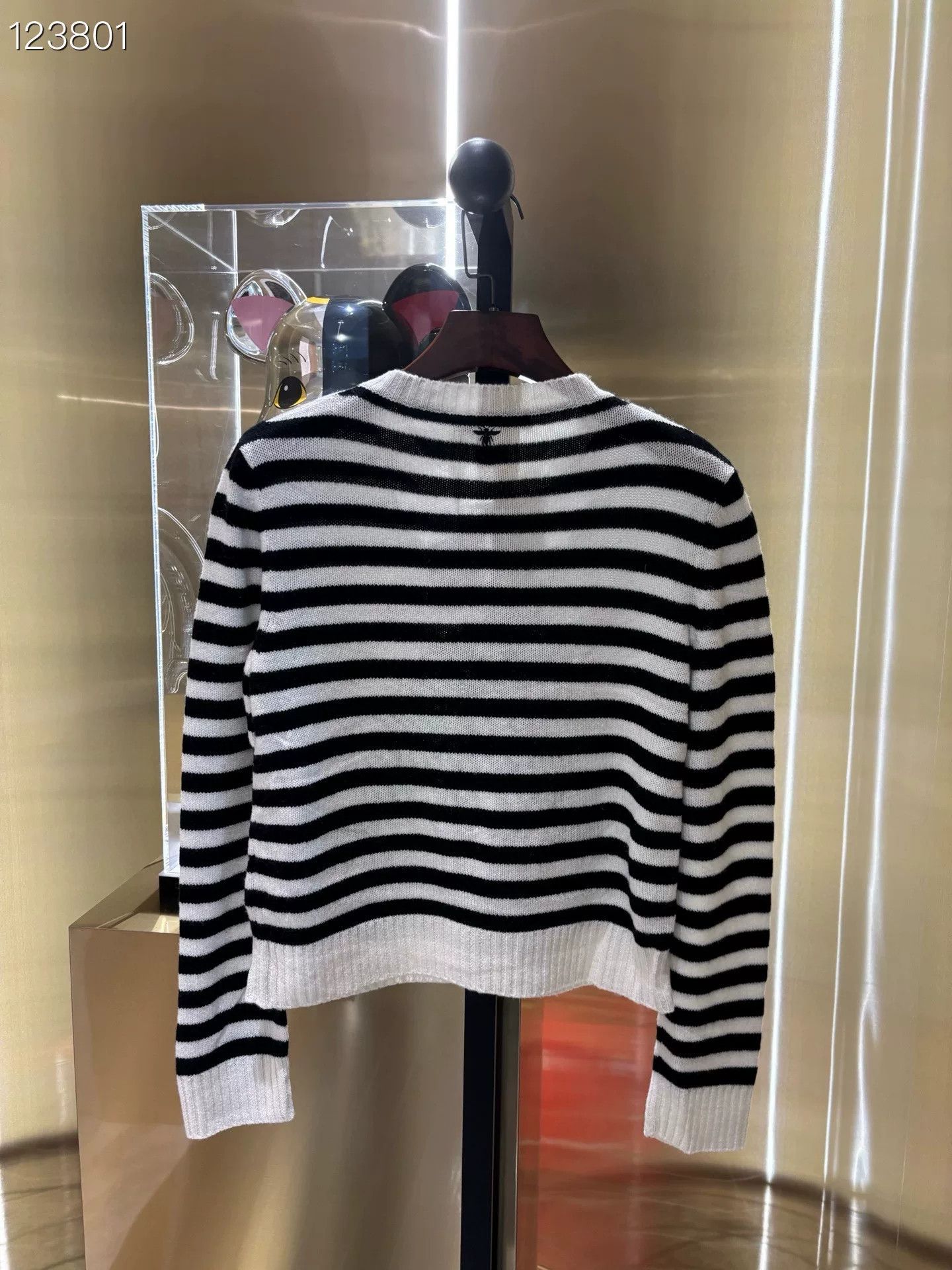 Dior Dior Black White Stripe Cashmere Knit Sweater Size S / US 4 / IT 40 - 2 Thumbnail