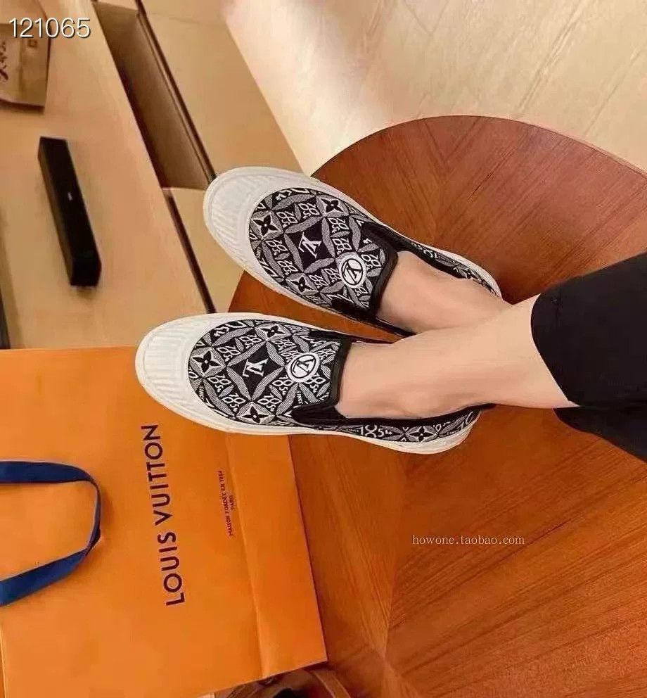Louis Vuitton Louis Vuitton Logo Denim Canvas Slip-On Size US 7.5 / IT 37.5 - 6 Thumbnail
