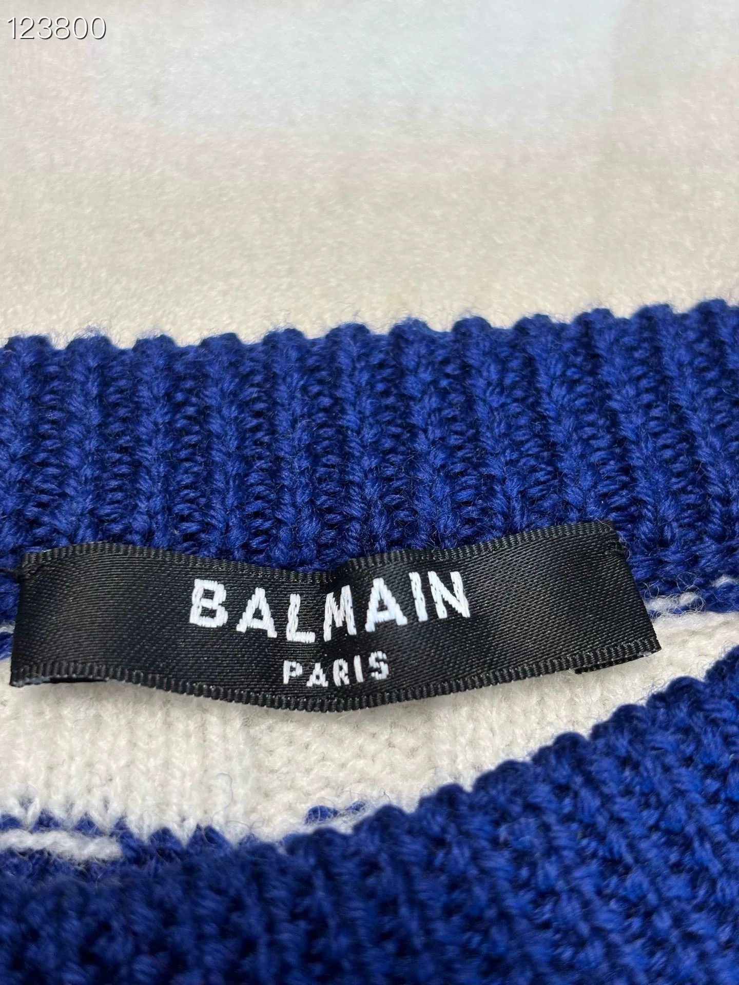 Balmain Balmain Red Heart Blue White Stripe Cashmere Top Size S / US 4 / IT 40 - 3 Thumbnail