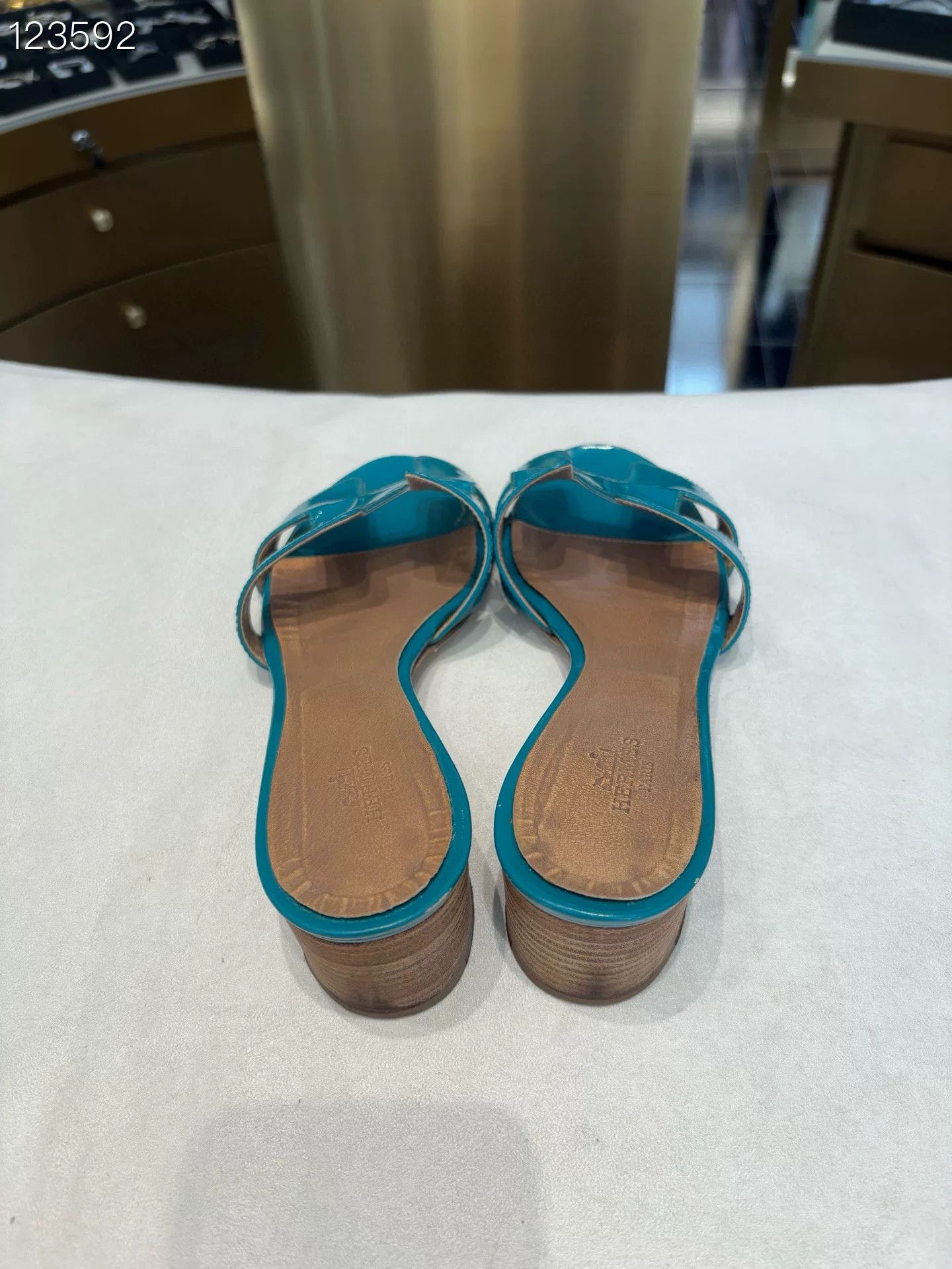 Hermes Hermès H-Strap Low Heel Sandals Size US 6.5 / IT 36.5 - 4 Thumbnail