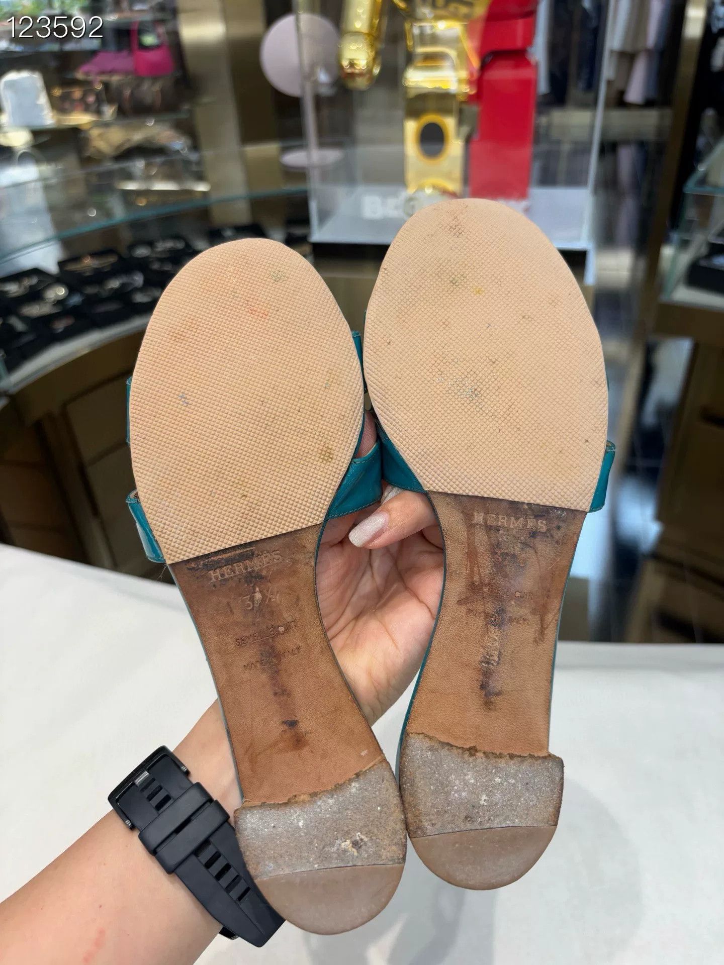 Hermes Hermès H-Strap Low Heel Sandals Size US 6.5 / IT 36.5 - 6 Thumbnail