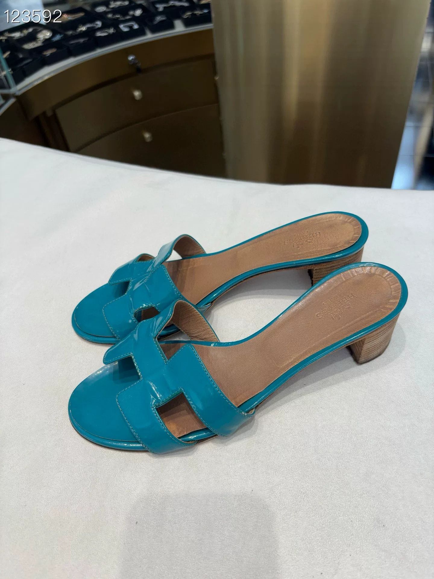 Hermes Hermès H-Strap Low Heel Sandals Size US 6.5 / IT 36.5 - 3 Thumbnail