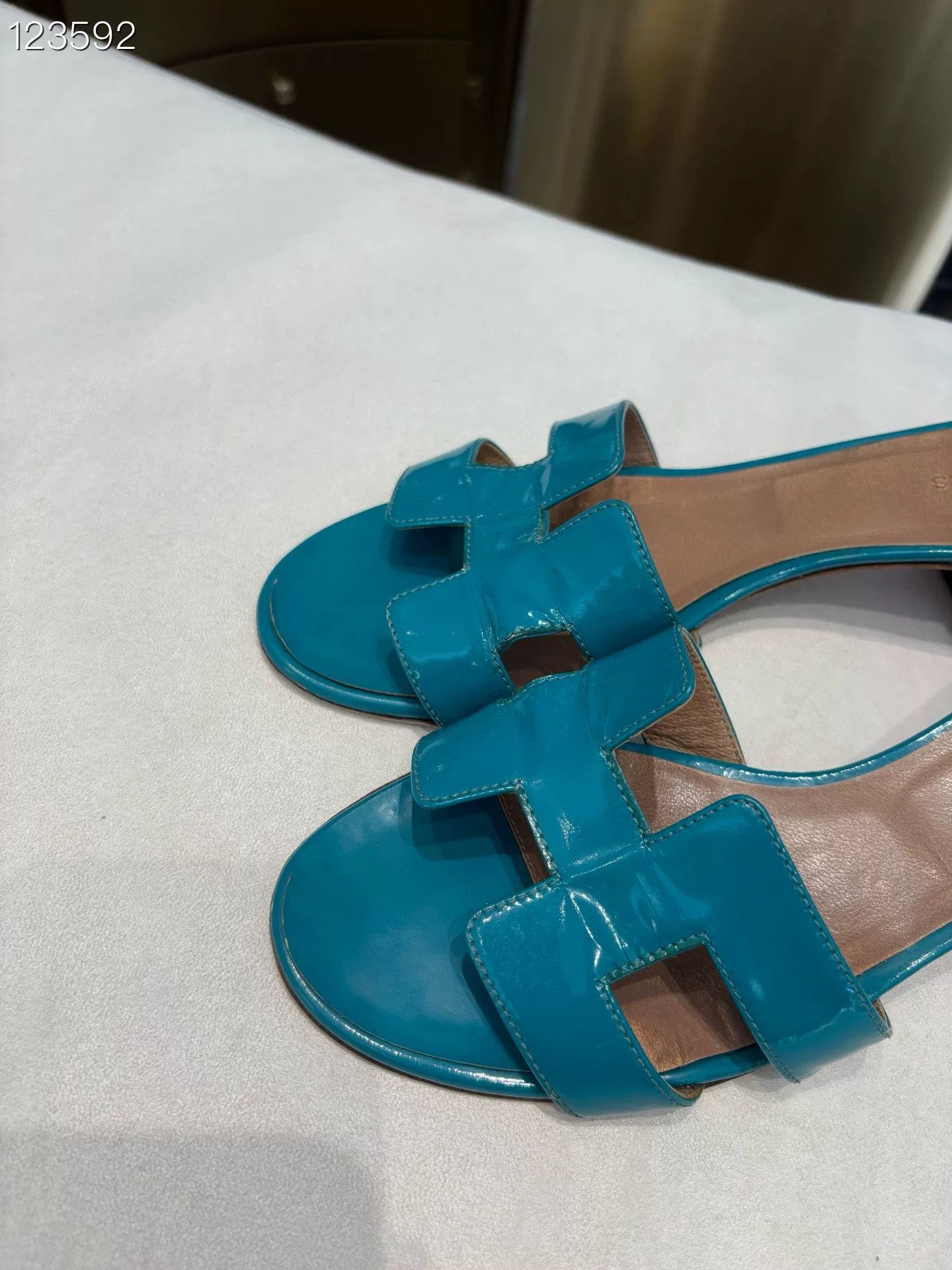 Hermes Hermès H-Strap Low Heel Sandals Size US 6.5 / IT 36.5 - 2 Thumbnail