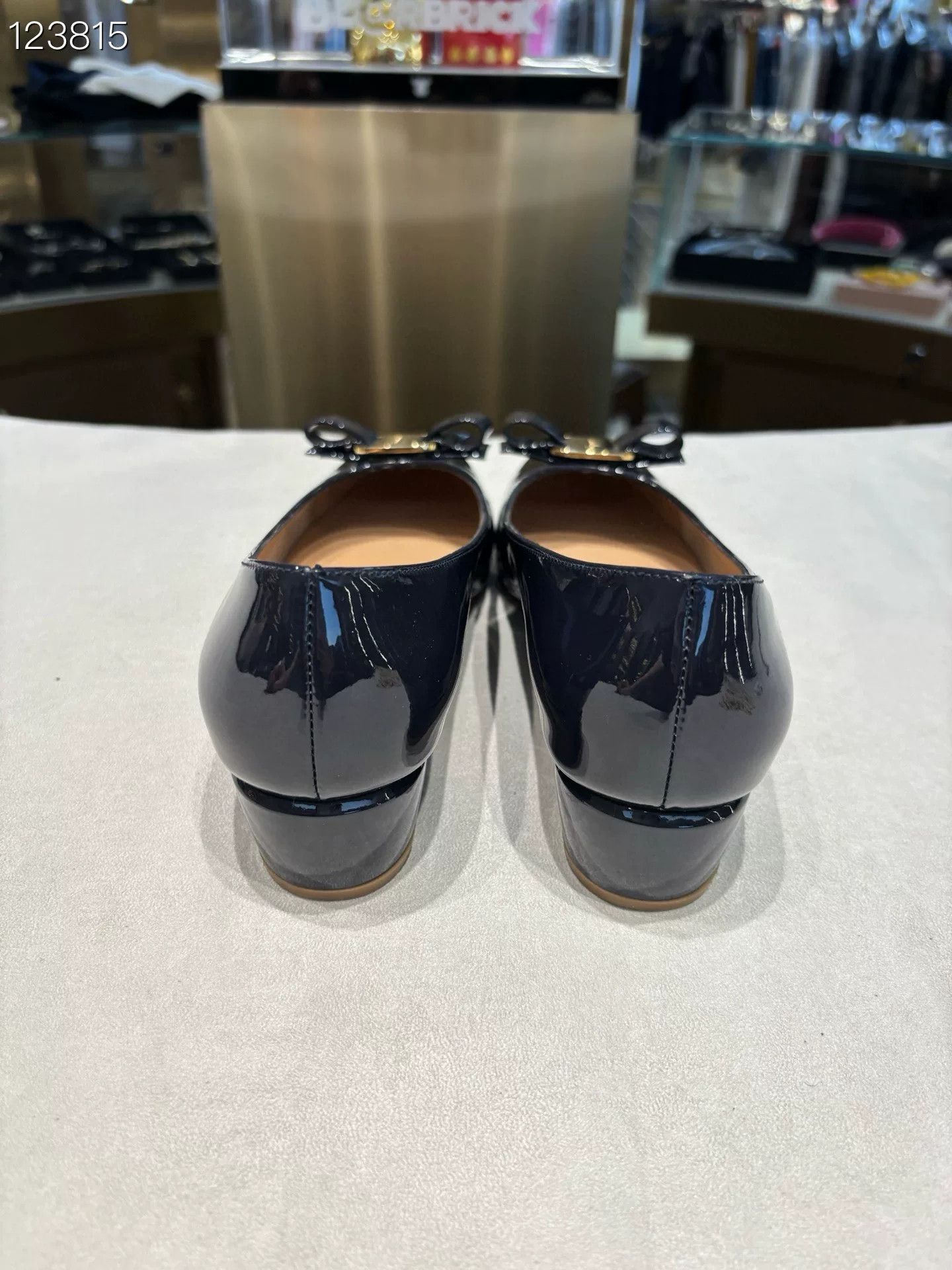 Salvatore Ferragamo Ferragamo Black Bow Square Heel Shoes Size US 6 / IT 36 - 4 Thumbnail