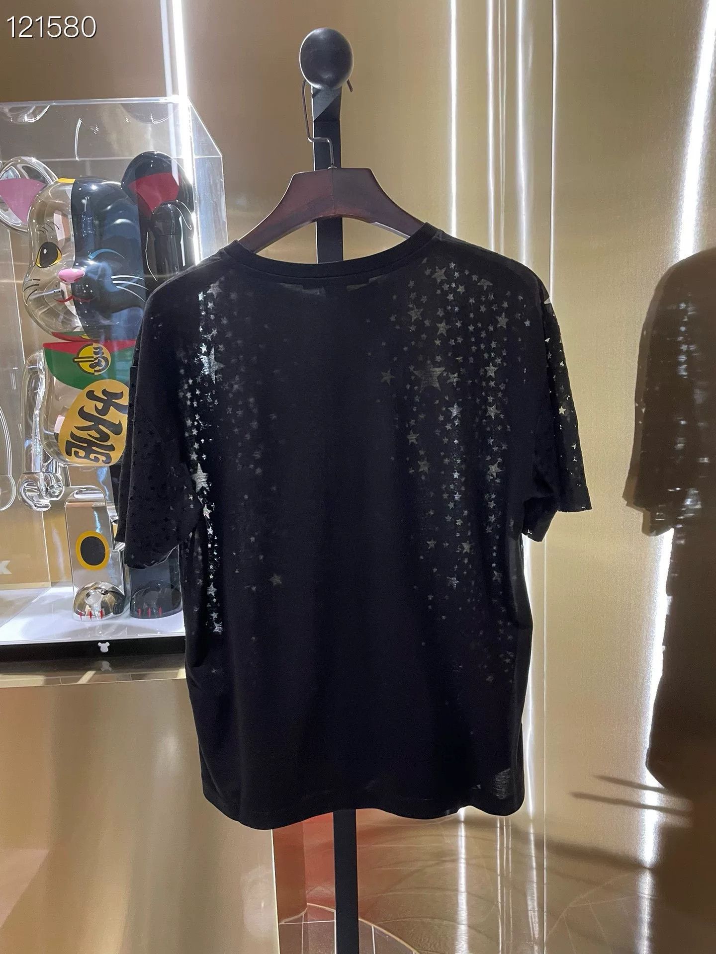 Stella McCartney Stella Black Star Short Sleeve Loose Size L / US 10 / IT 46 - 2 Thumbnail