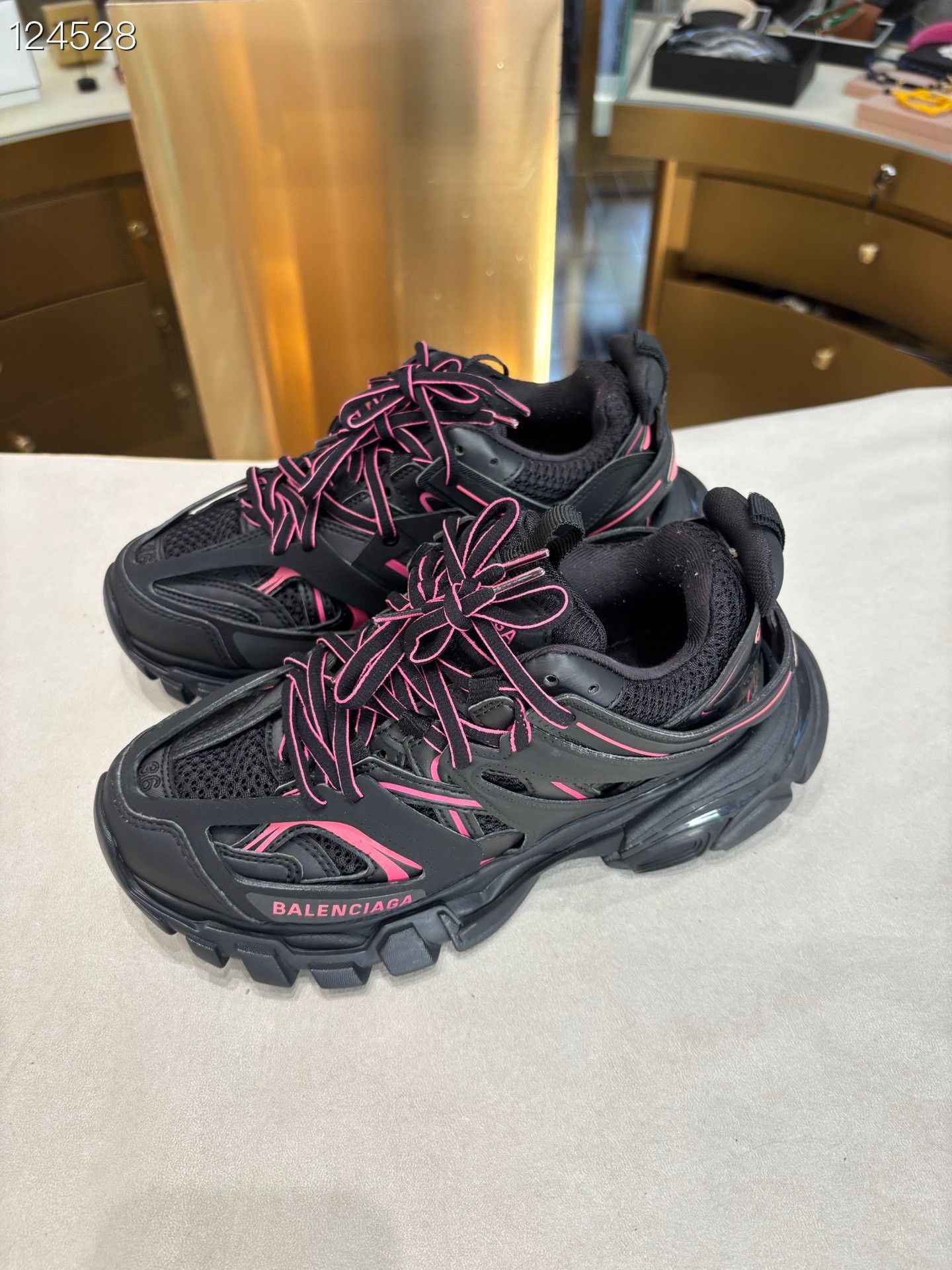 Balenciaga Balenciaga Track Dad Shoes Black Pink Size US 5 / IT 35 - 2 Thumbnail