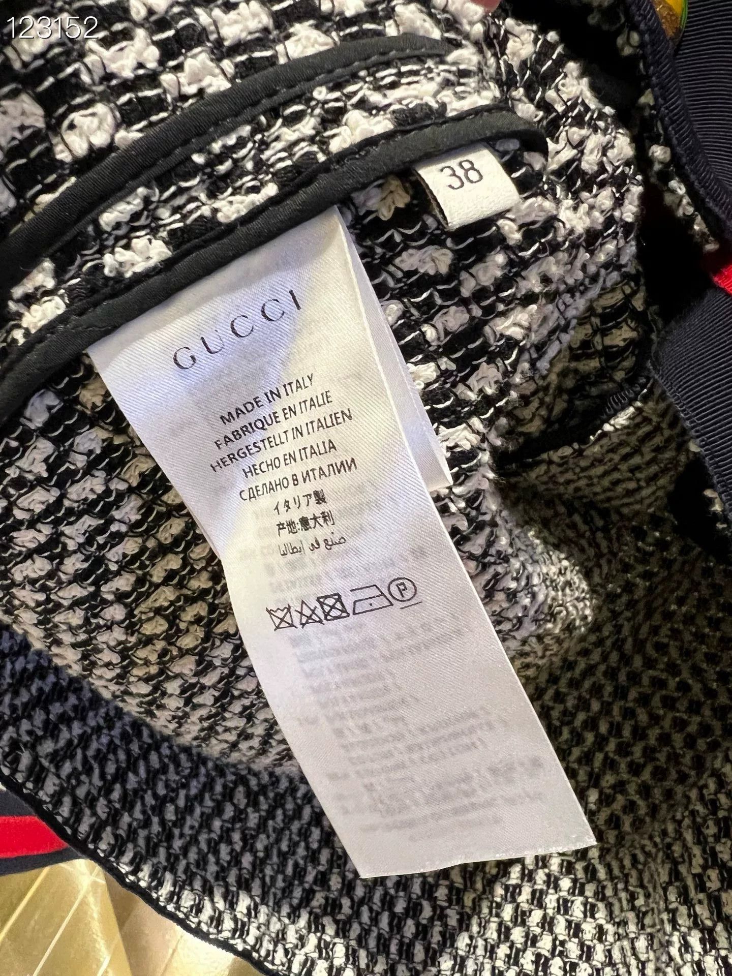 Gucci Gucci Red Blue Striped Tweed Coat Size S / US 4 / IT 40 - 5 Thumbnail