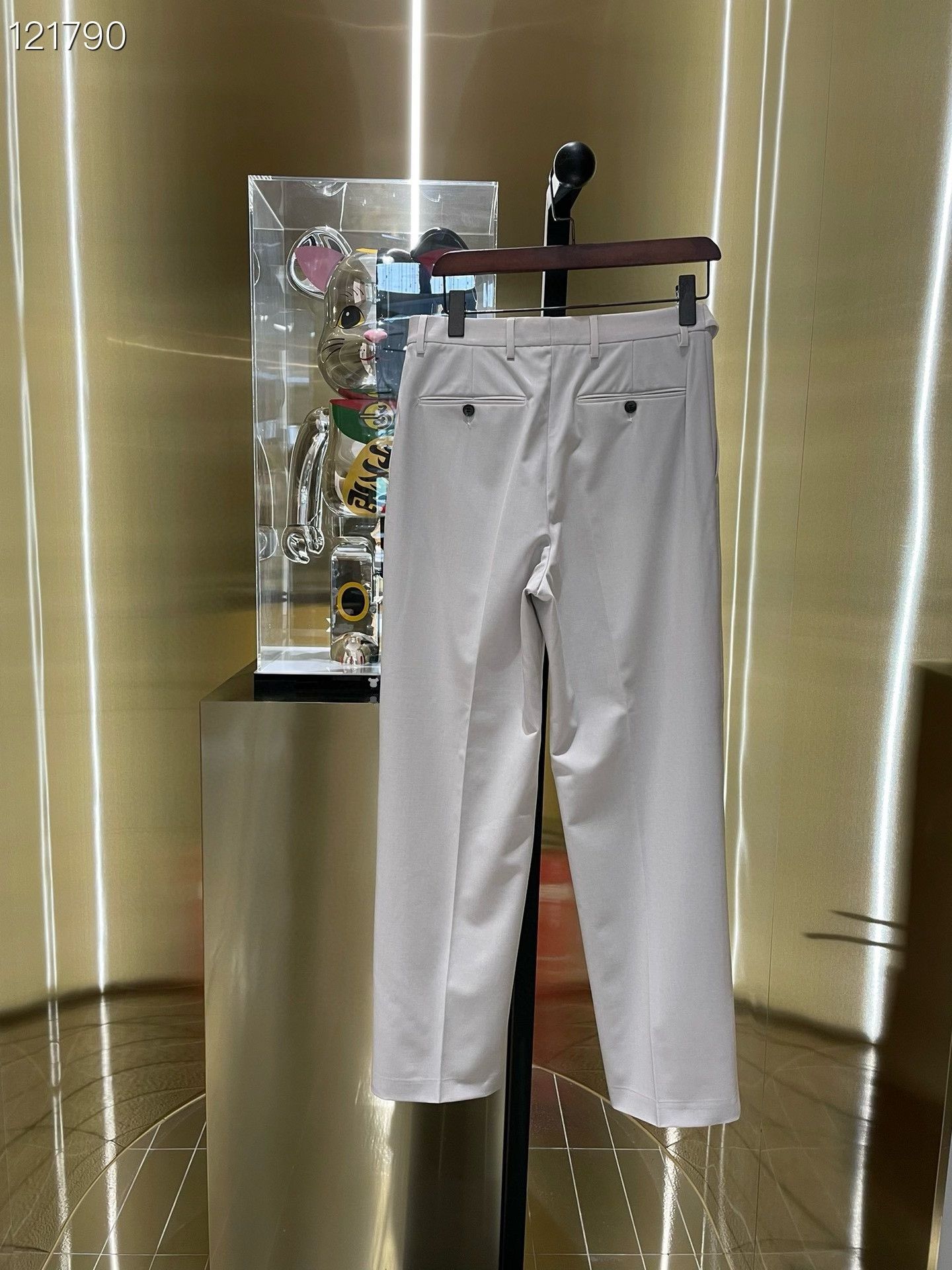 Valentino Valentino Belted Straight Wool Suit Pants Size US 28 / EU 44 - 2 Thumbnail