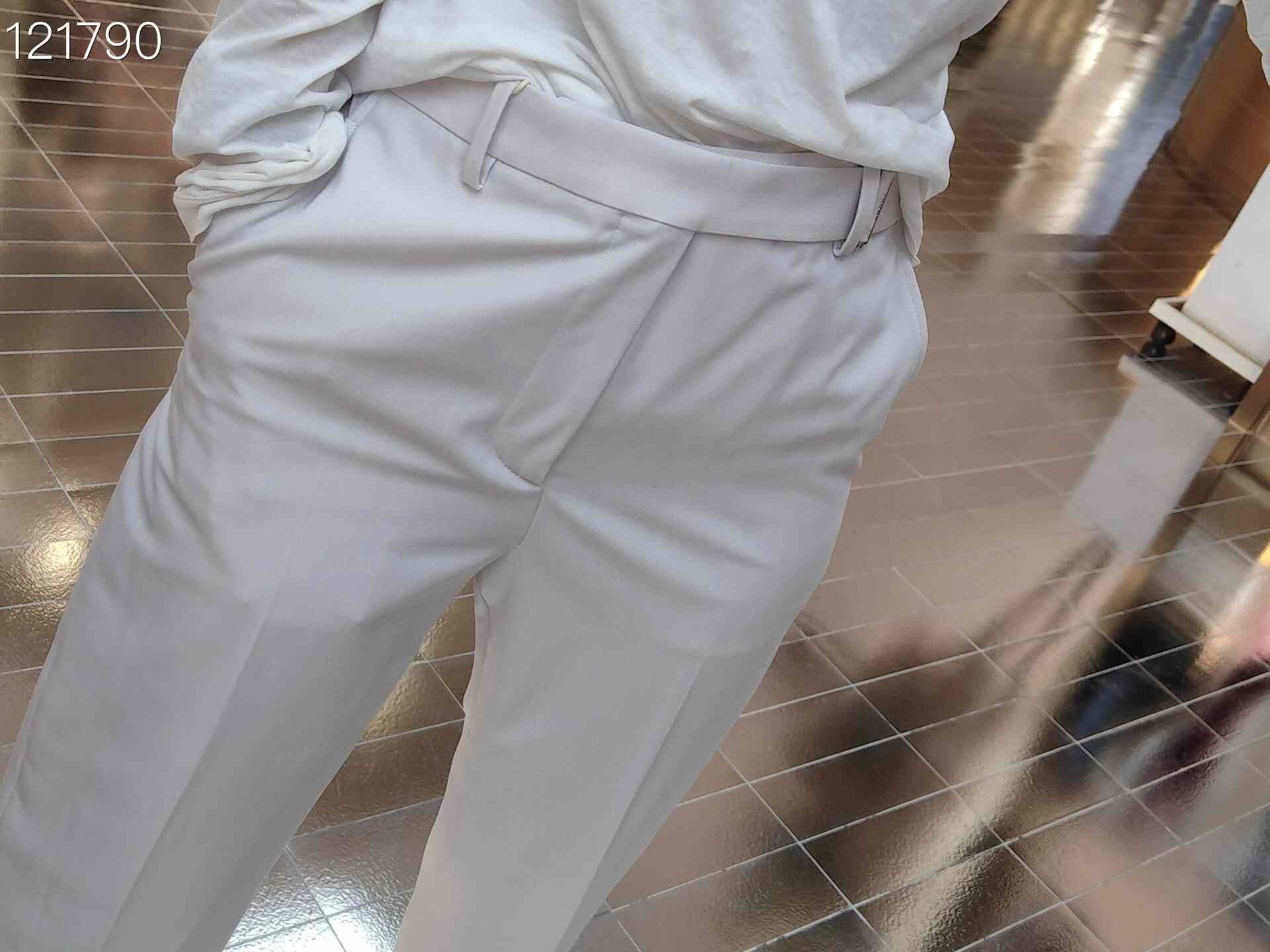 Valentino Valentino Belted Straight Wool Suit Pants Size US 28 / EU 44 - 8 Thumbnail