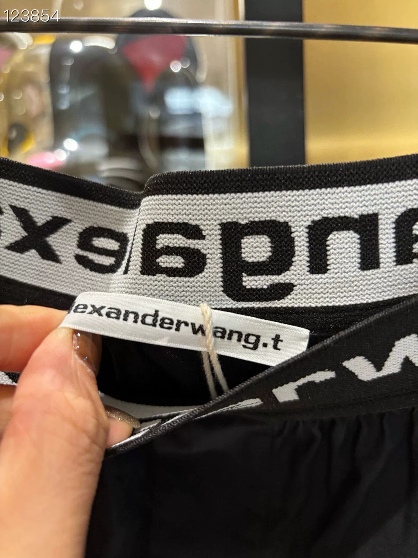 Alexander Wang Alexanderwang Logo Elastic Shorts Size 28" / US 6 / IT 42 - 3 Thumbnail