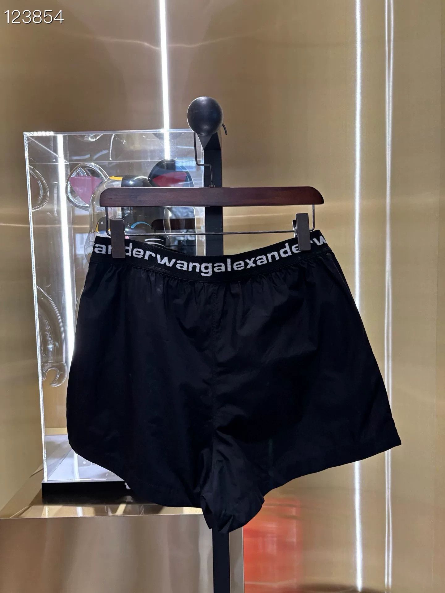 Alexander Wang Alexanderwang Logo Elastic Shorts Size 28" / US 6 / IT 42 - 2 Thumbnail