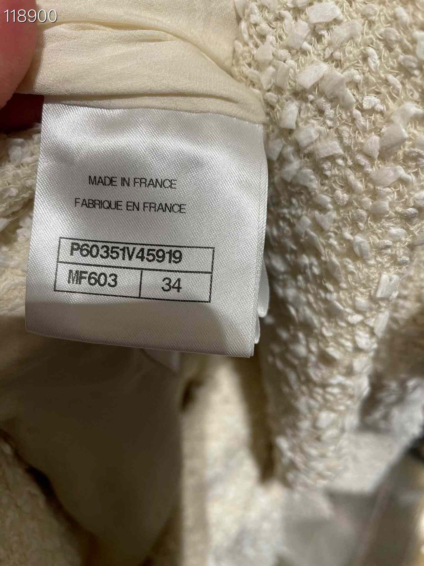 Chanel Chanel Beige Pearl Button Wool Blazer Size M / US 6-8 / IT 42-44 - 5 Thumbnail