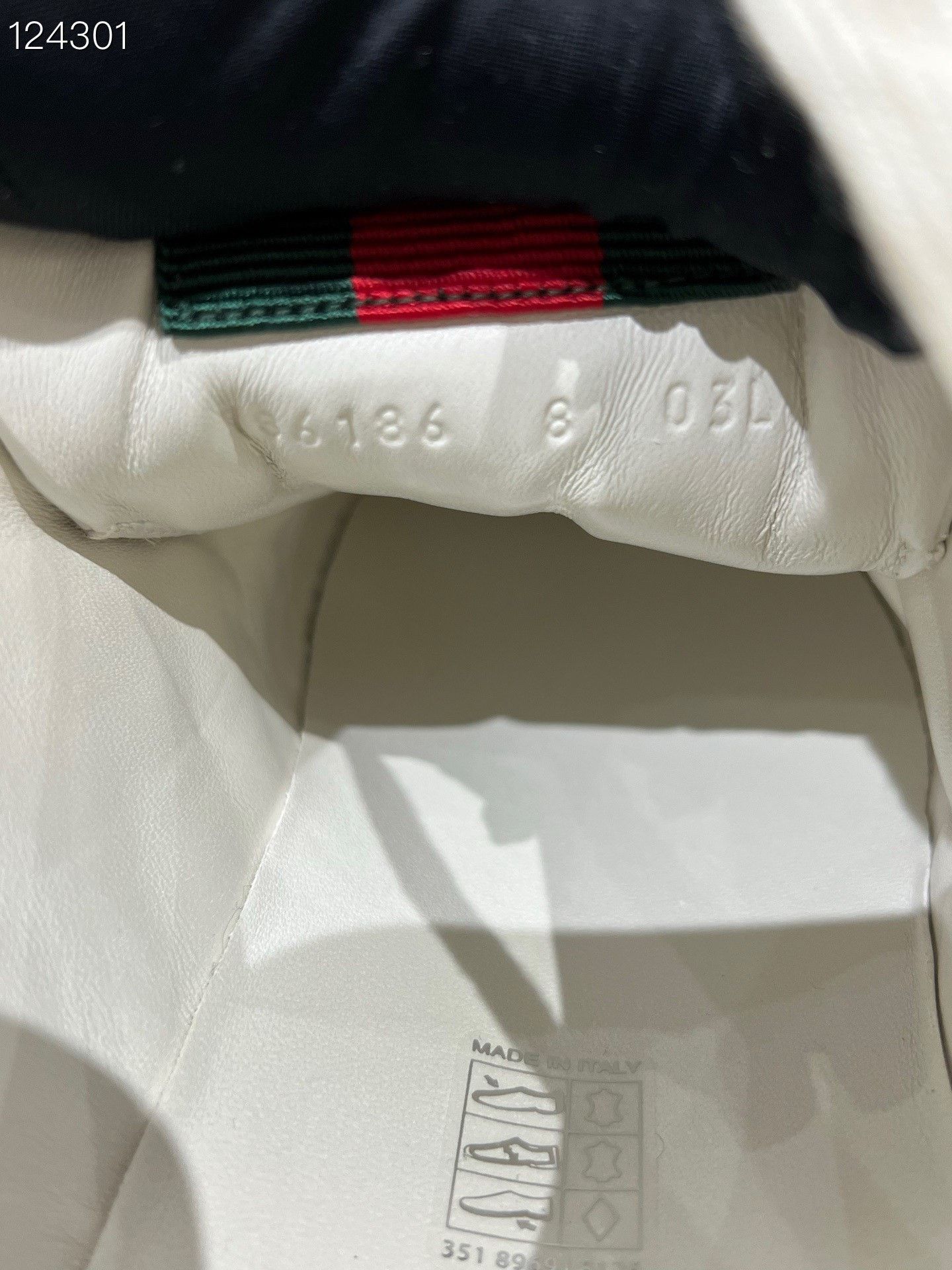 Gucci Gucci Red Green Stripe White Sneakers Size US 9 / EU 42 - 5 Thumbnail