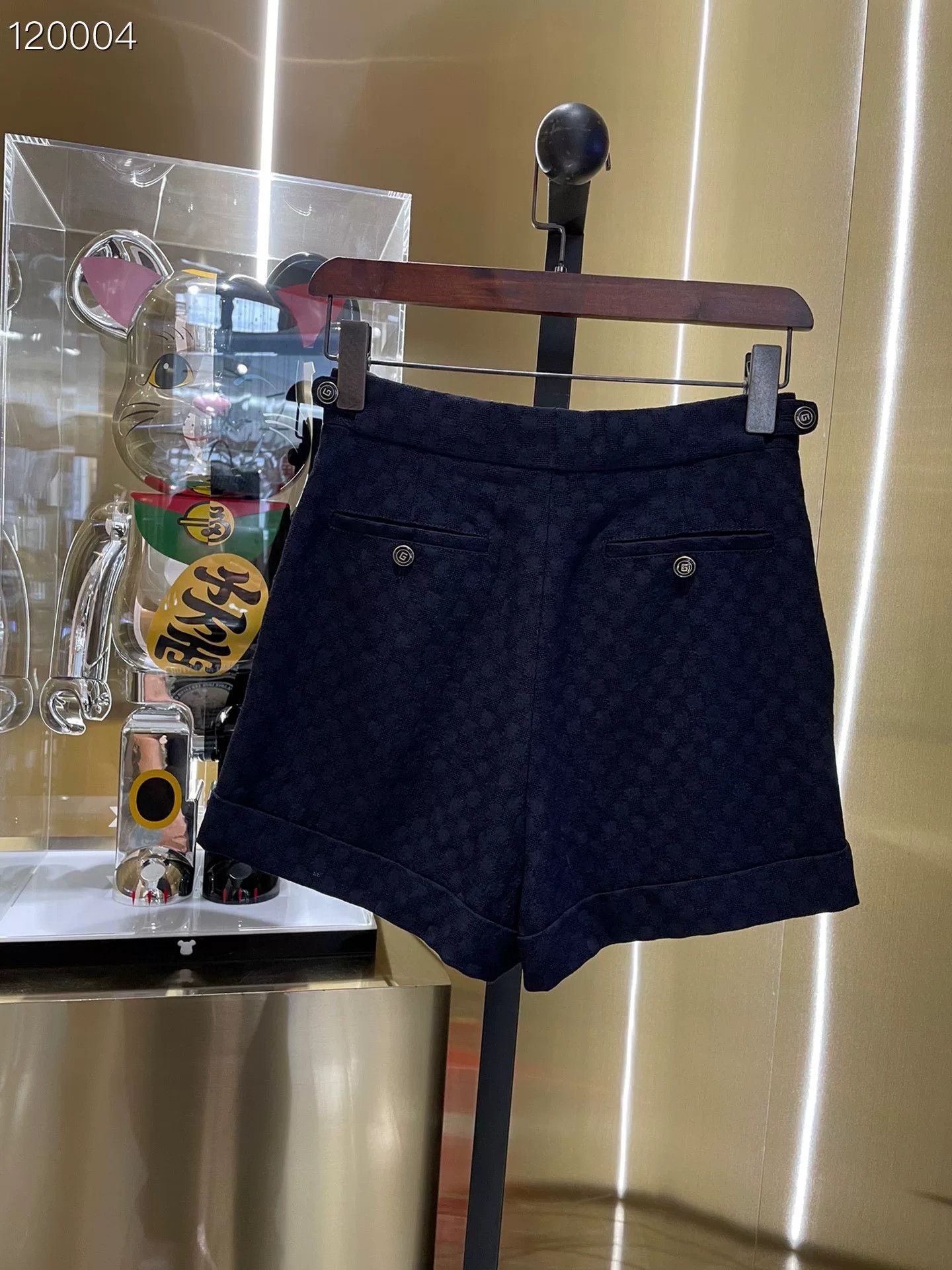 Gucci Gucci All-Over Logo Wool Shorts Size 38 Size 38" / US 16 / IT 52 - 2 Thumbnail