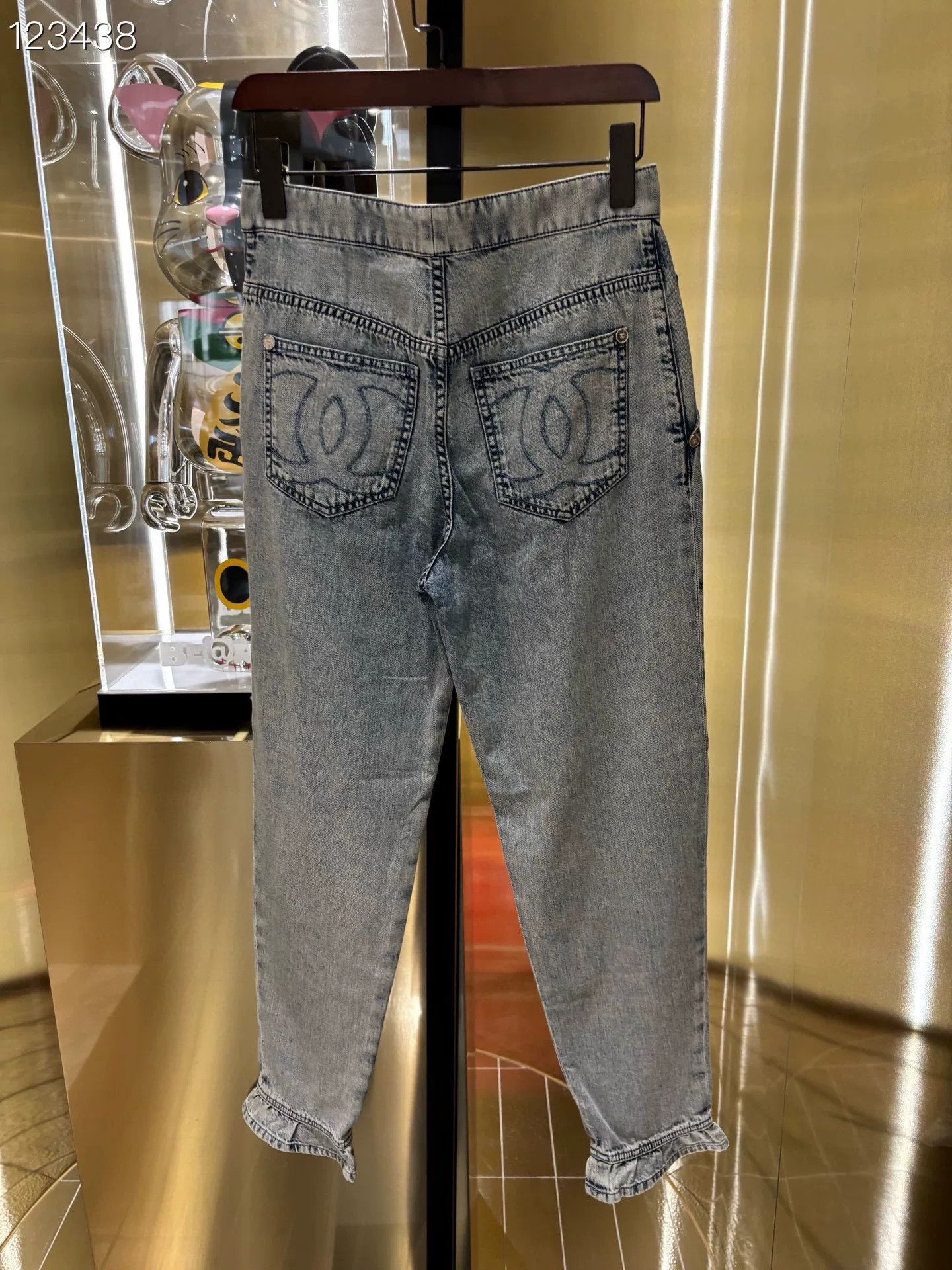 Chanel Chanel Ruffled Logo Summer Jeans Size 38" / US 16 / IT 52 - 2 Thumbnail