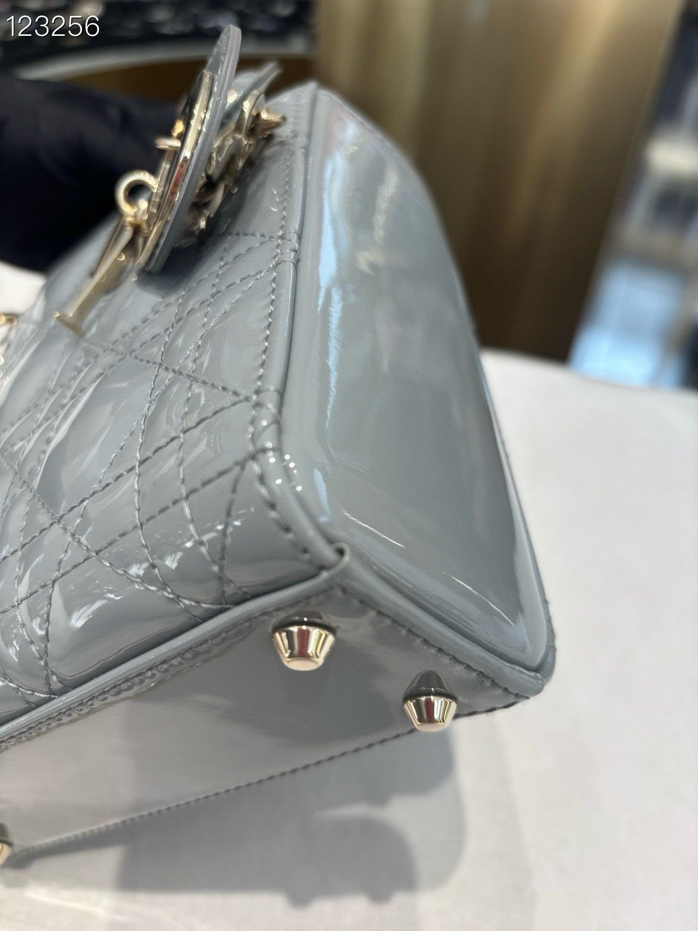 Dior Dior Lady Dior 3 Compartment Patent Bag Size ONE SIZE - 5 Thumbnail