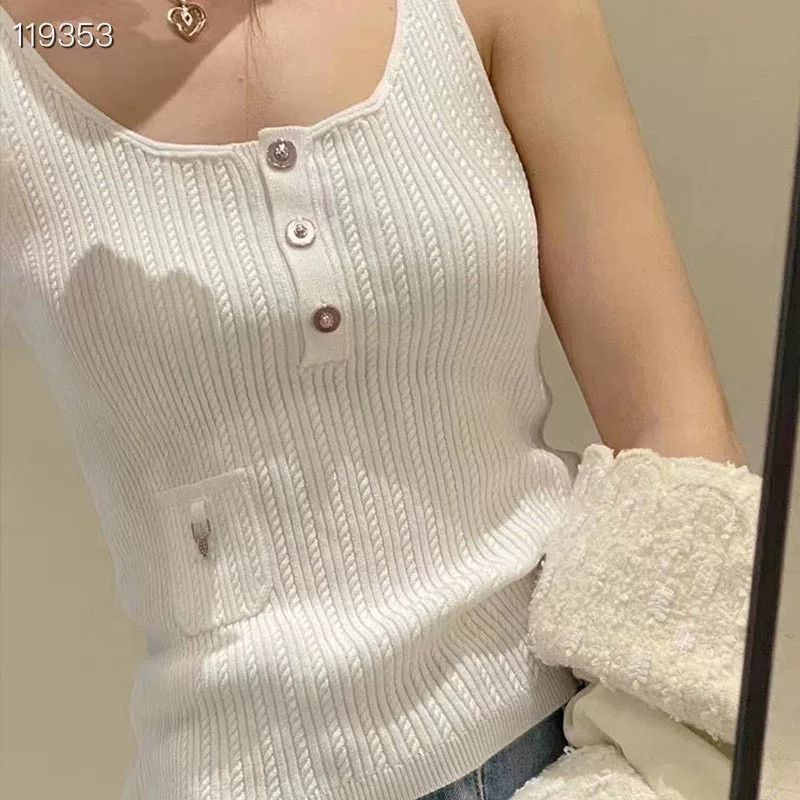 Chanel CHANEL 22SS White Cami Top Size 38 Size S / US 4 / IT 40 - 7 Thumbnail