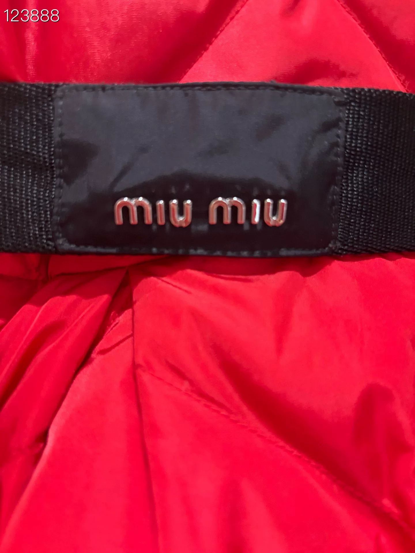 Miu Miu Miu Miu Runway Red Quilted Mid-Length Down Jacket Size S / US 4 / IT 40 - 3 Thumbnail
