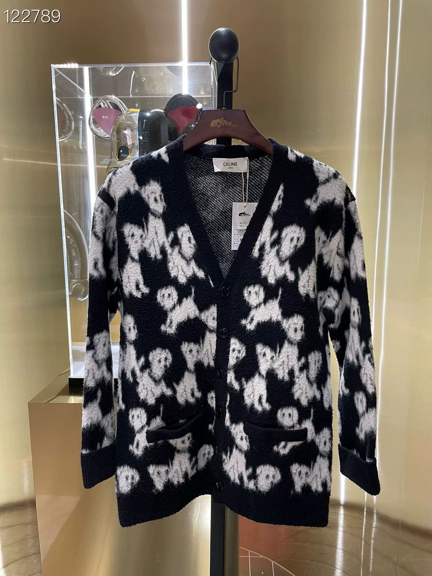 Celine Celine Amy Dorian SS22 Dog Jacquard Brushed Wide Size XS / US 0-2 / IT 36-38 - 2 Thumbnail