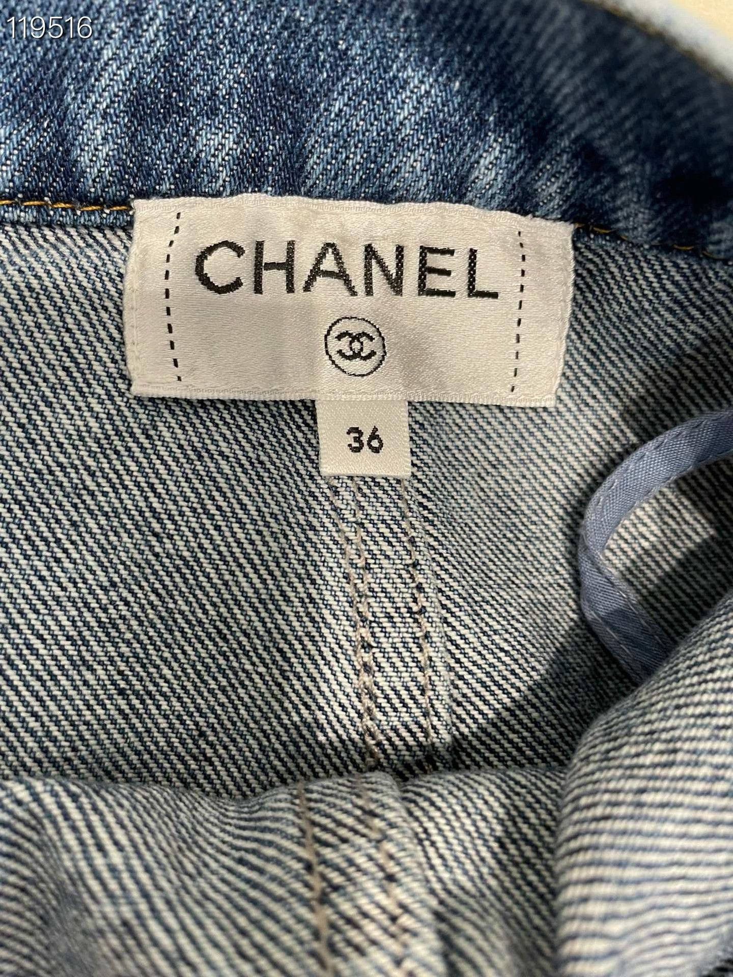 Chanel Chanel 22K Denim Skirt Size 36 Size 36" / US 14 / IT 50 - 5 Thumbnail