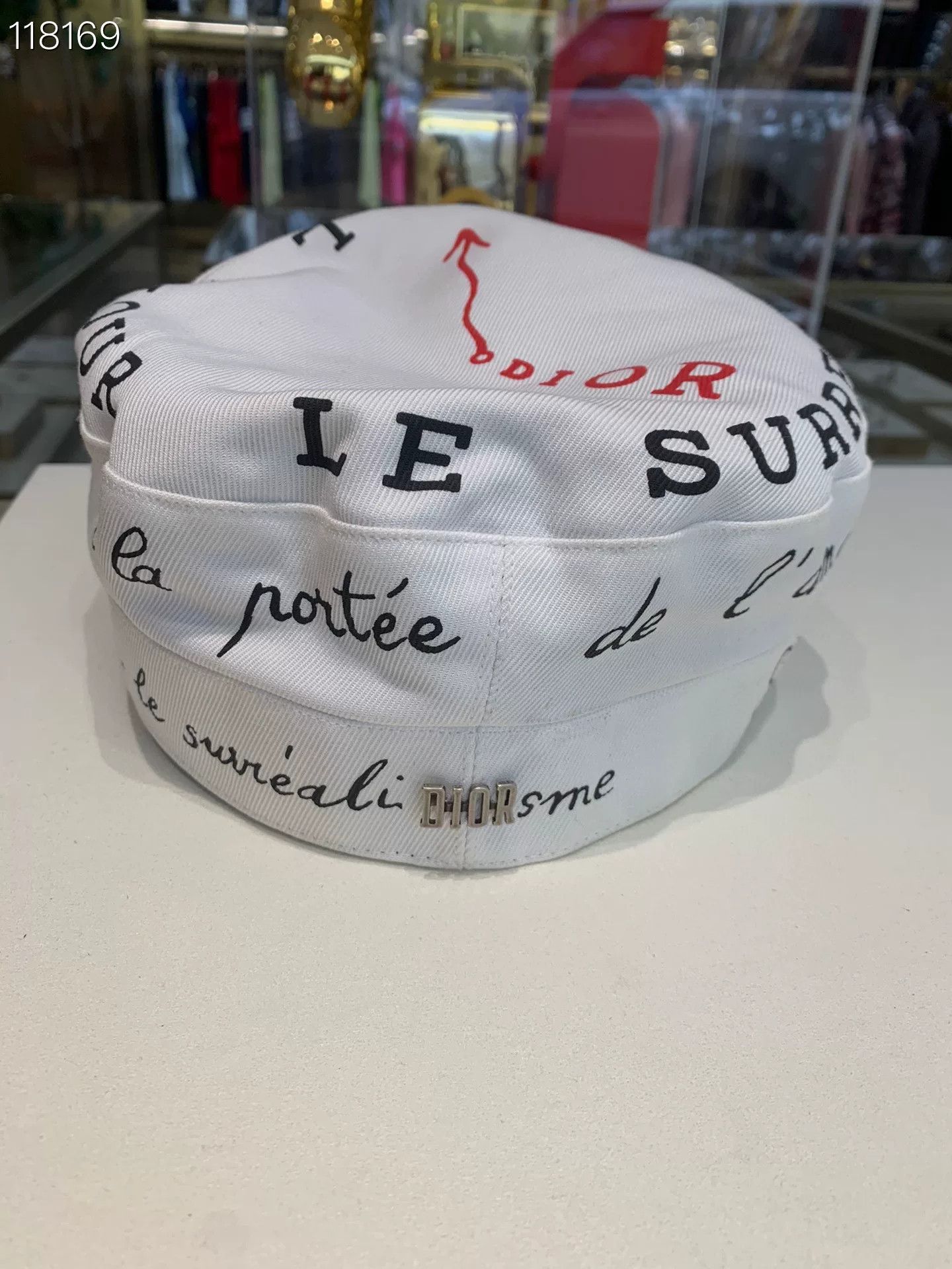 Dior Dior Limited Edition Graffiti Print Sailor Newsboy Cap Size ONE SIZE - 4 Thumbnail