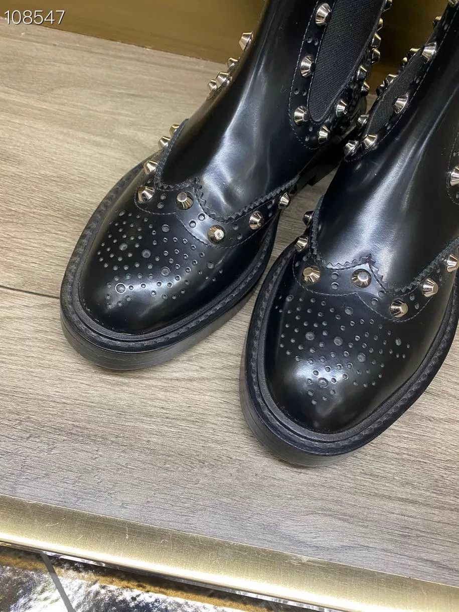 Balenciaga Balenciaga 069781 Studded Biker Ankle Boots Size US 6 / IT 36 - 3 Thumbnail