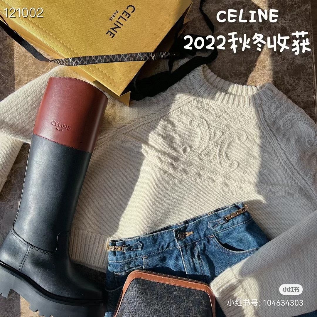 Celine Celine Colorblock Riding Boots Size US 8 / IT 38 - 8 Thumbnail