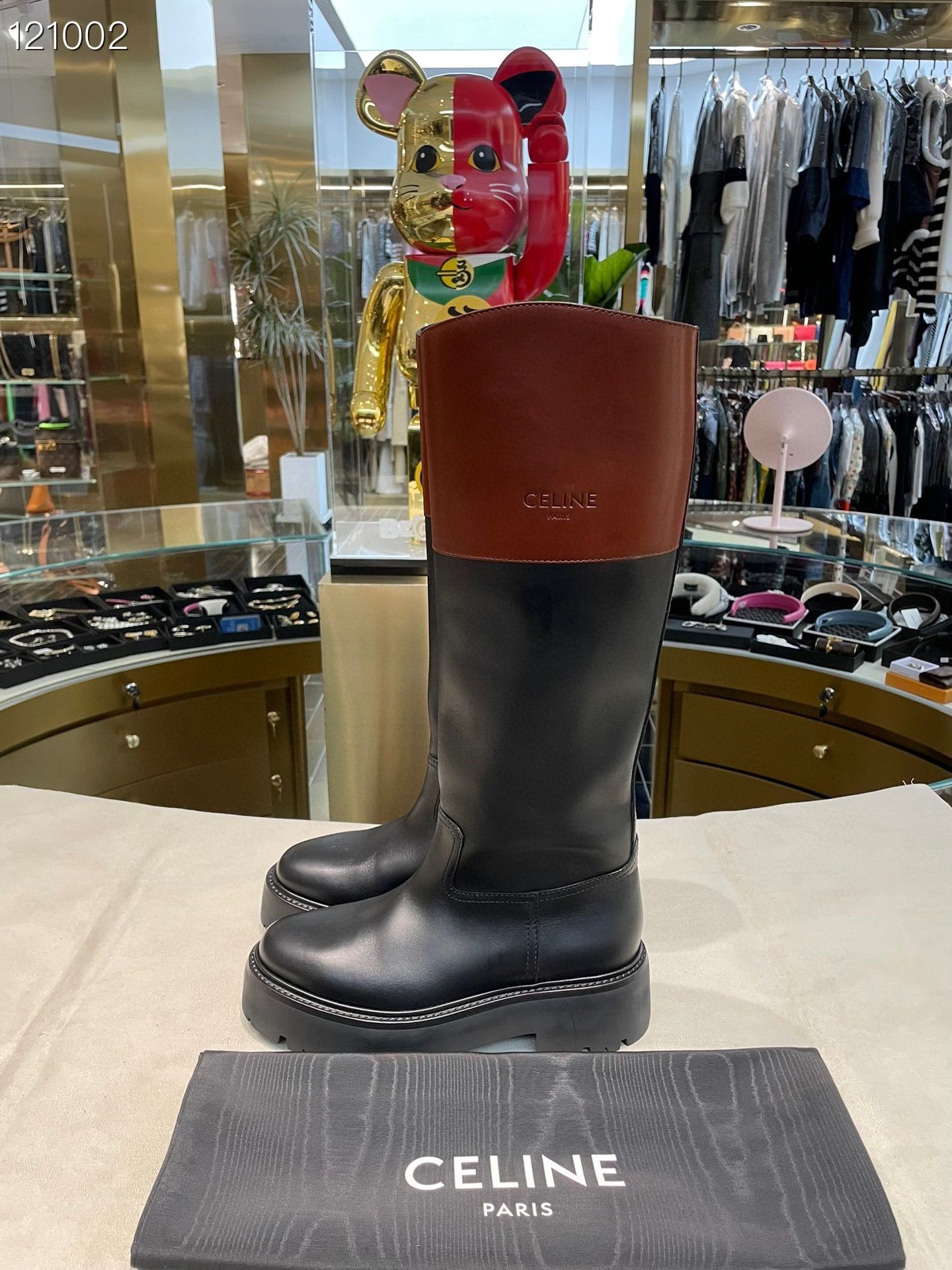 Celine Celine Colorblock Riding Boots Size US 8 / IT 38 - 2 Thumbnail