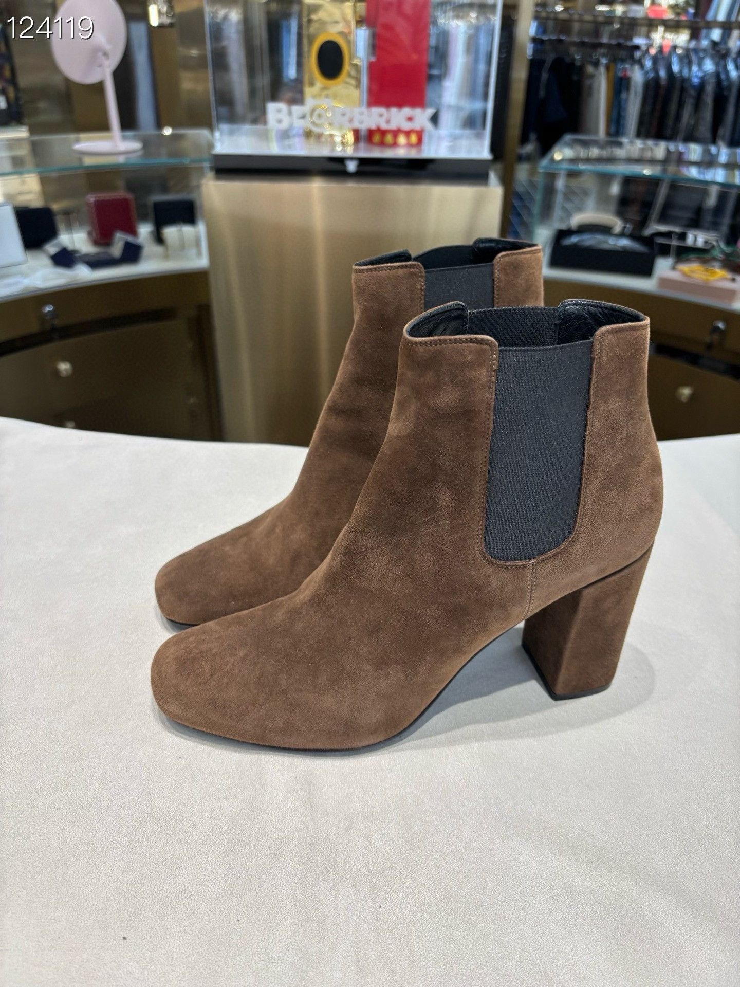 Saint Laurent Paris SLP Suede Ankle Boots Size 39 Size US 8 / IT 38 - 2 Thumbnail
