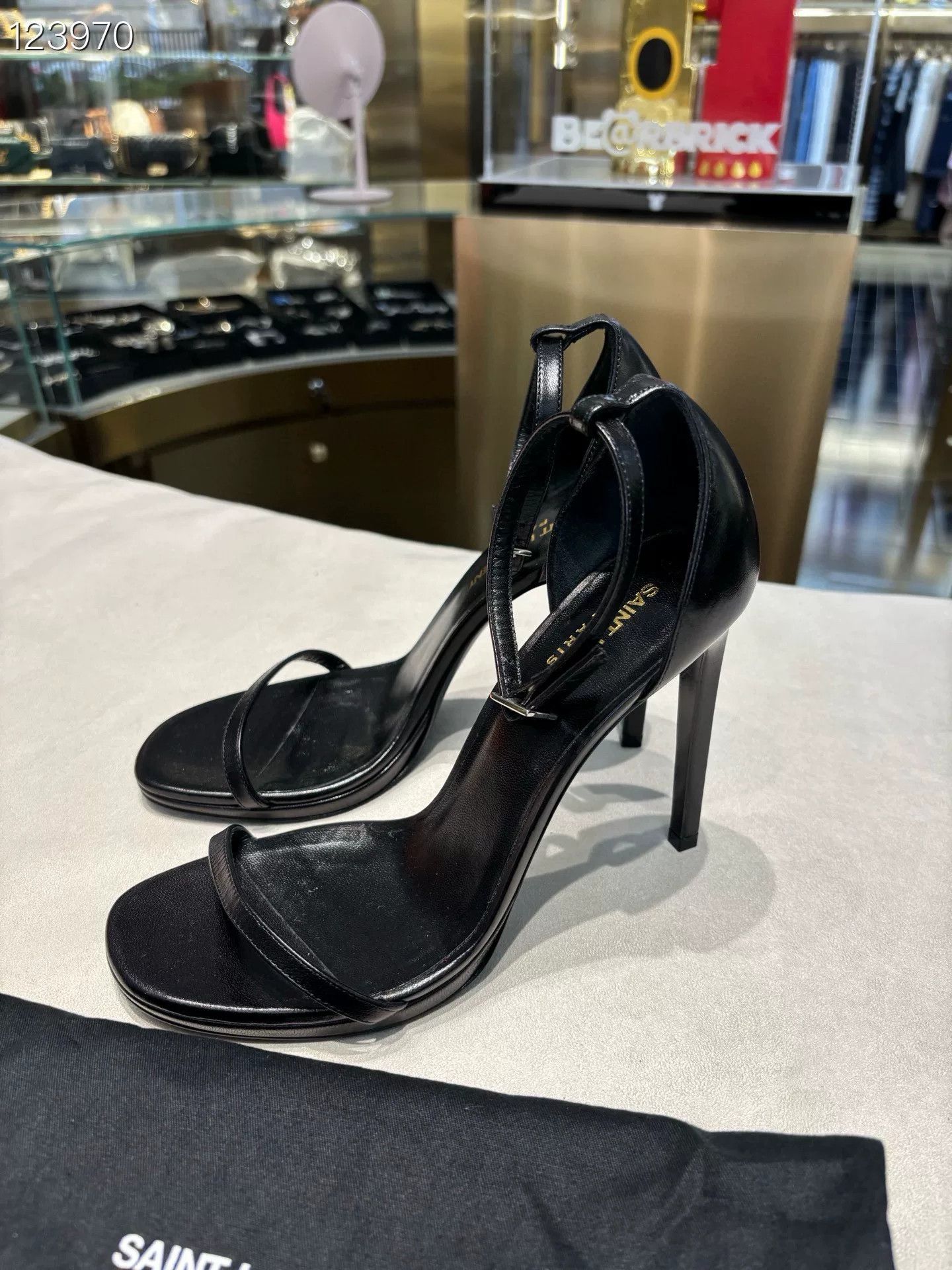 Saint Laurent Paris Saint Laurent Classic Black Strappy Heels Size US 6 / IT 36 - 2 Thumbnail